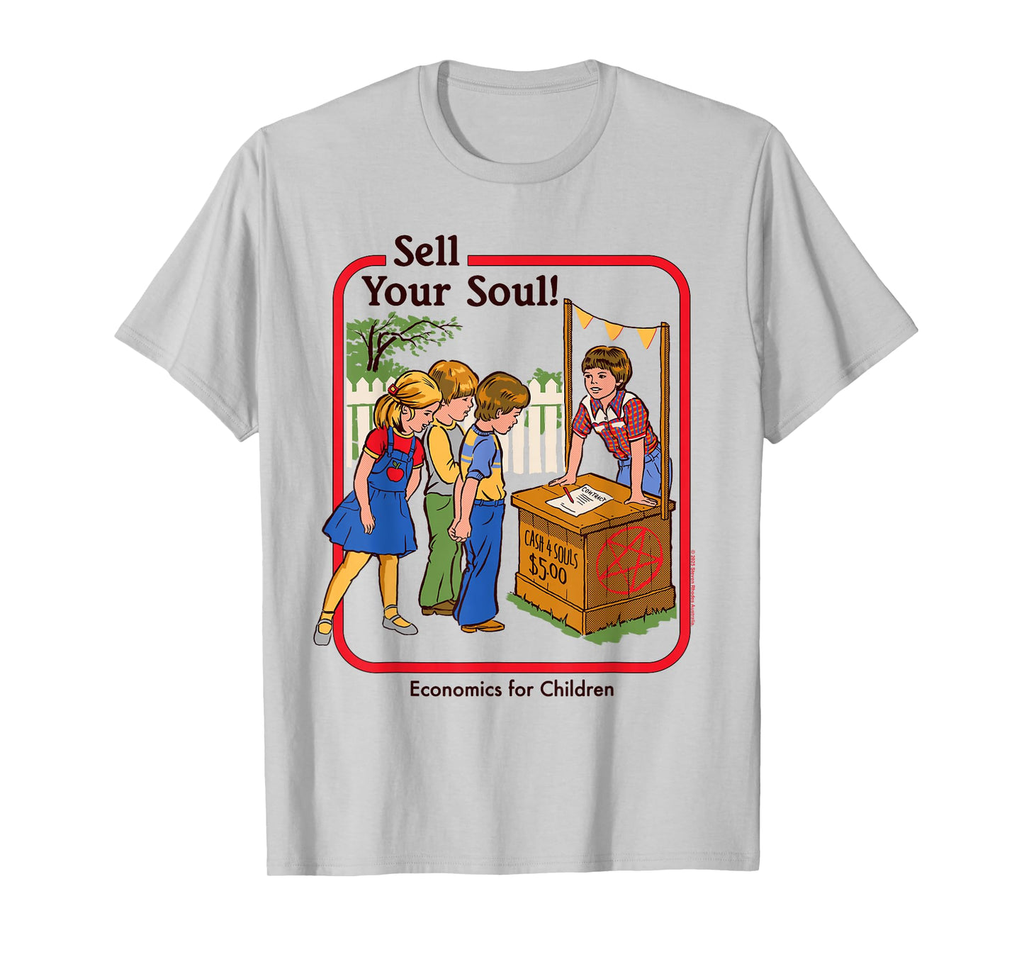 Sell Your Soul Sarcastic Retro Vintage Funny Adult Humor T-Shirt