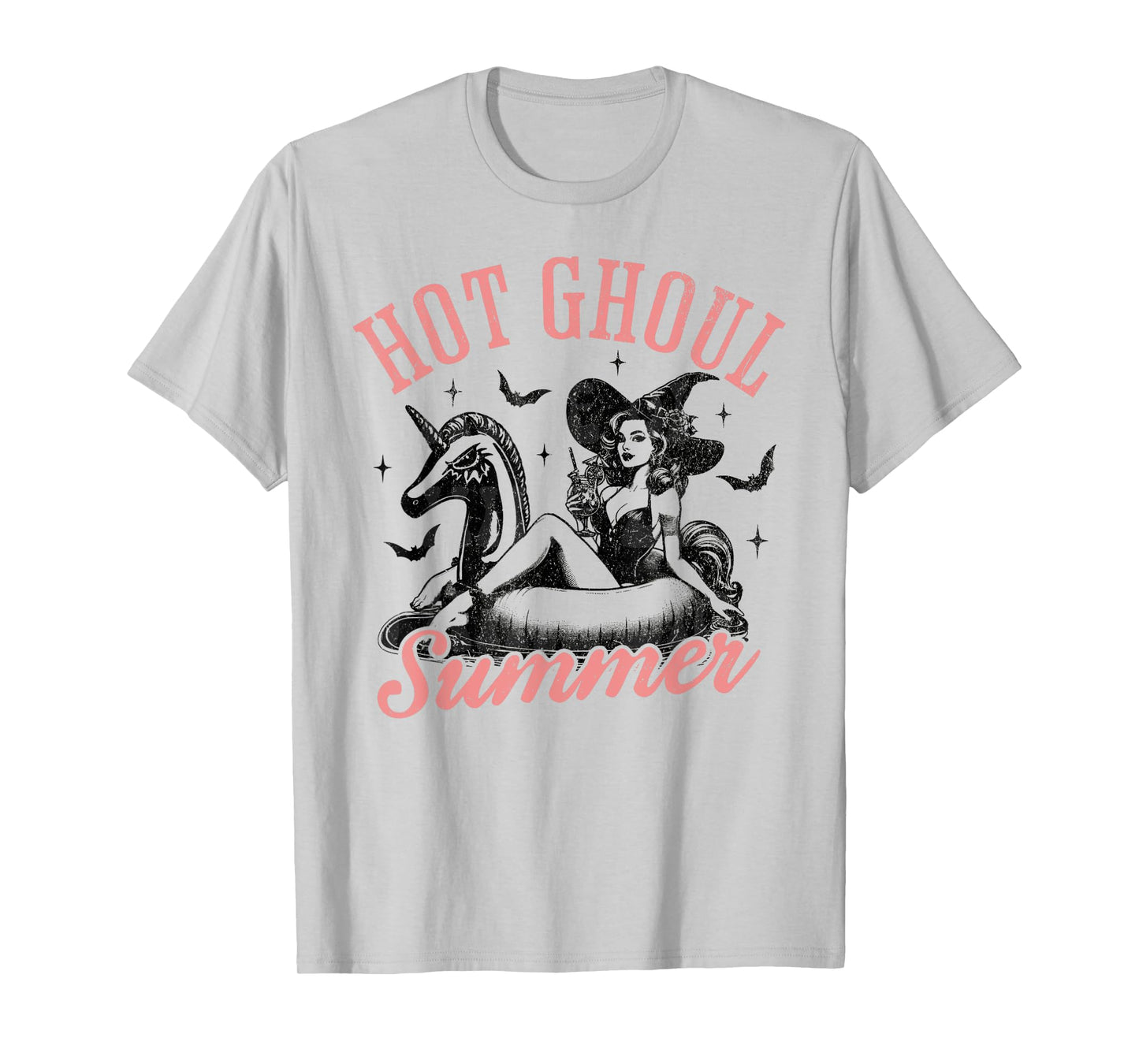Women Mens Funny Halloween Hot Ghoul Summer Summerween T-Shirt