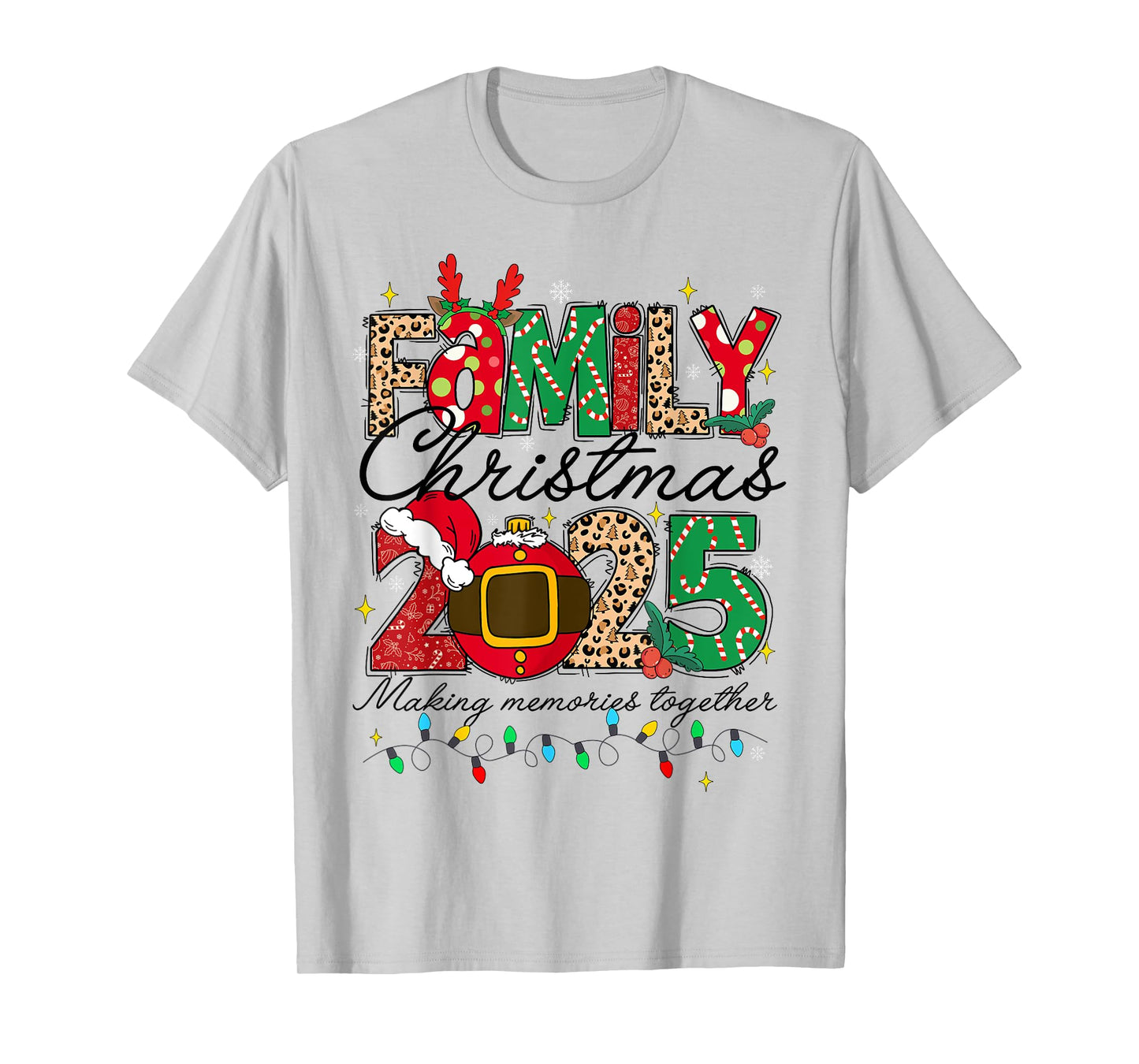 Family Christmas 2025 Making Memories Together Xmas Pajamas T-Shirt