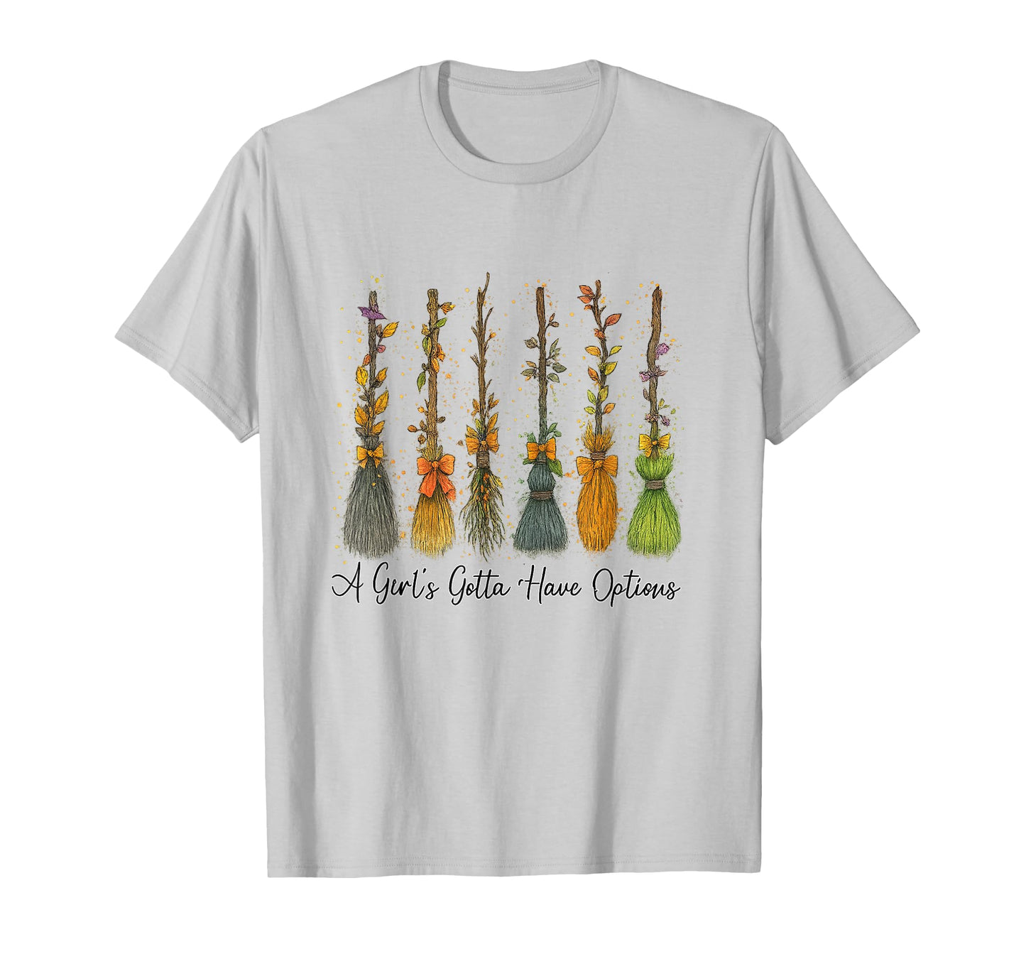 A Girl's Gotta Have Options Retro Halloween Spooky Season T-Shirt