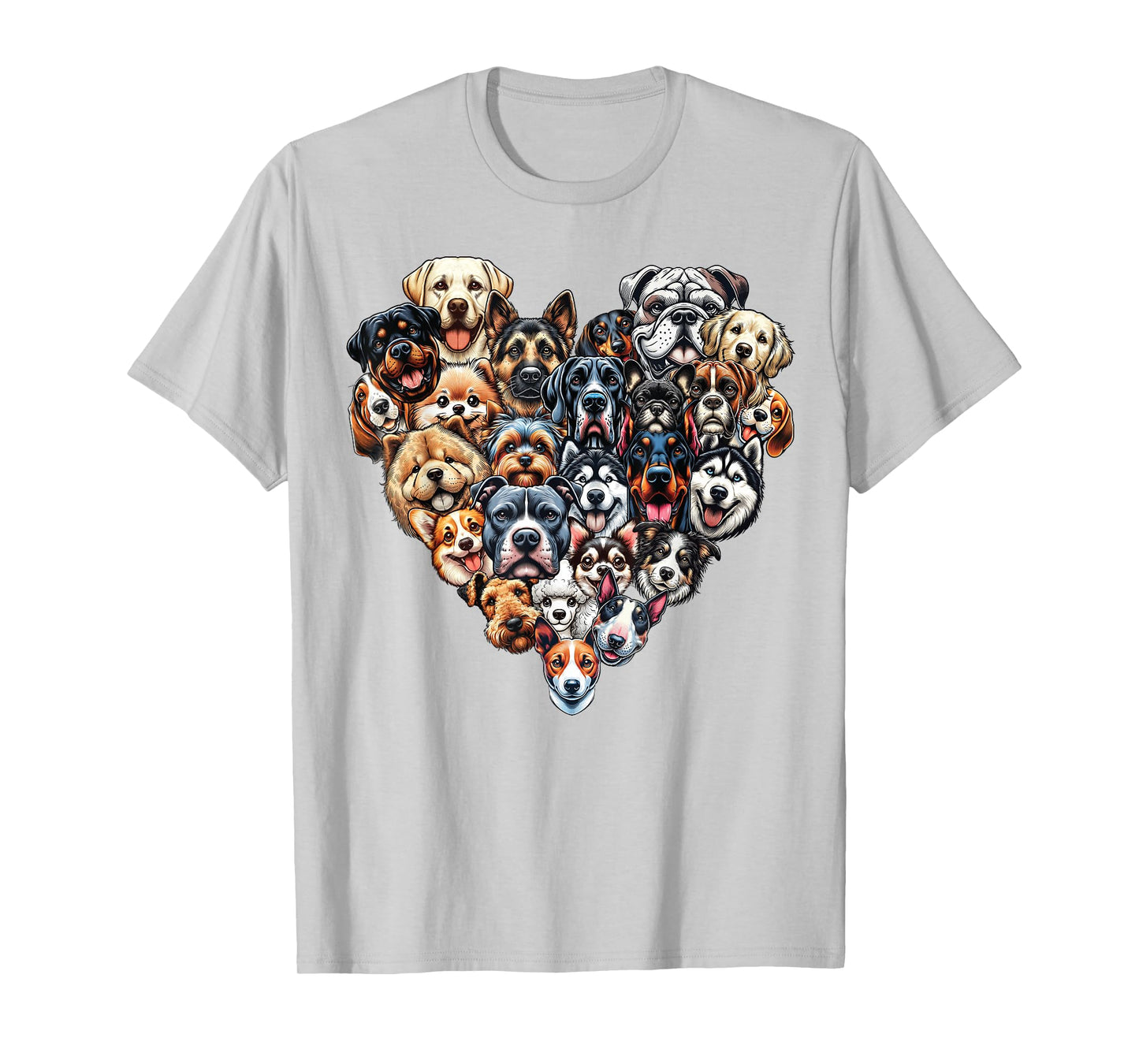 Types Of Dogs Breeds Chart Educational Canine Enthusiast T-Shirt