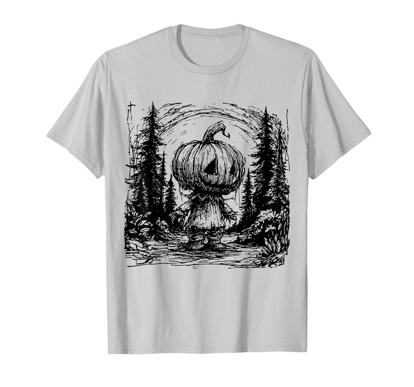 Horror Pumpkin Spooky Season Halloween T-Shirt