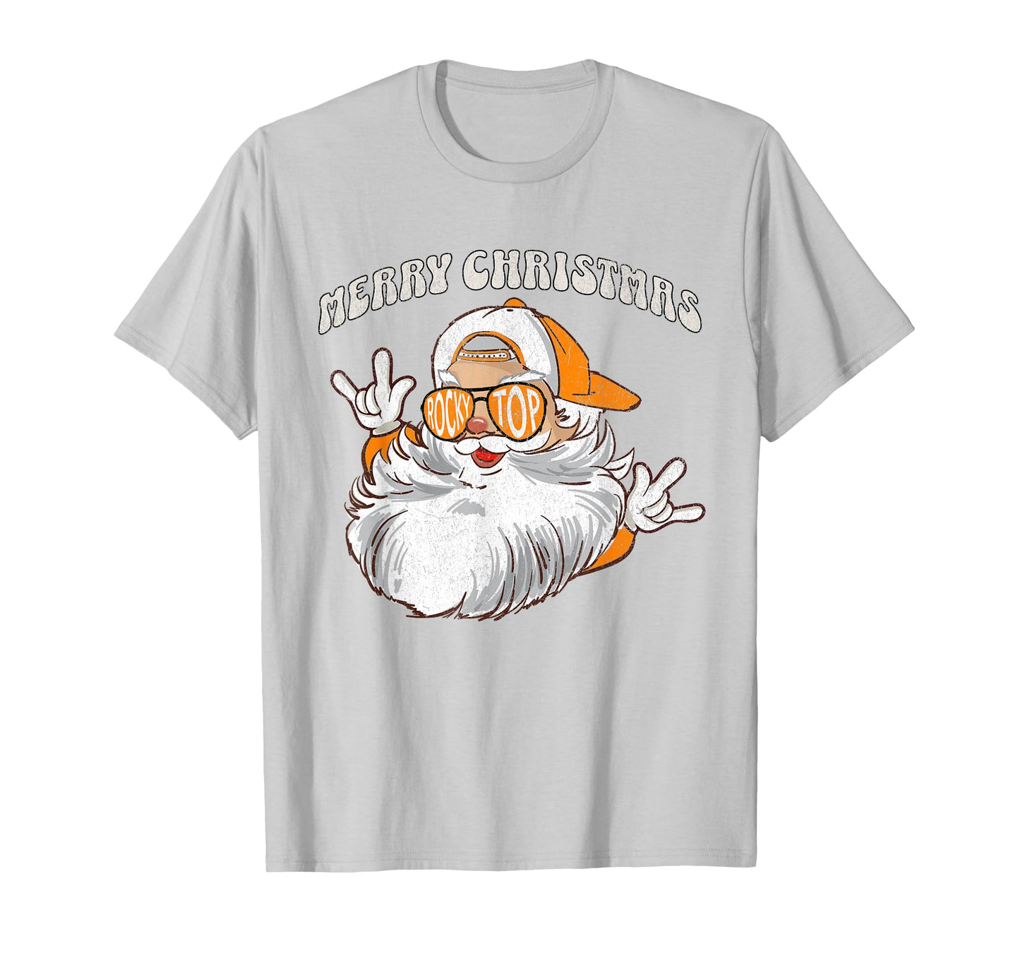 Vintage Tennessee Merry Christmas Santa With Sunglasses T-Shirt