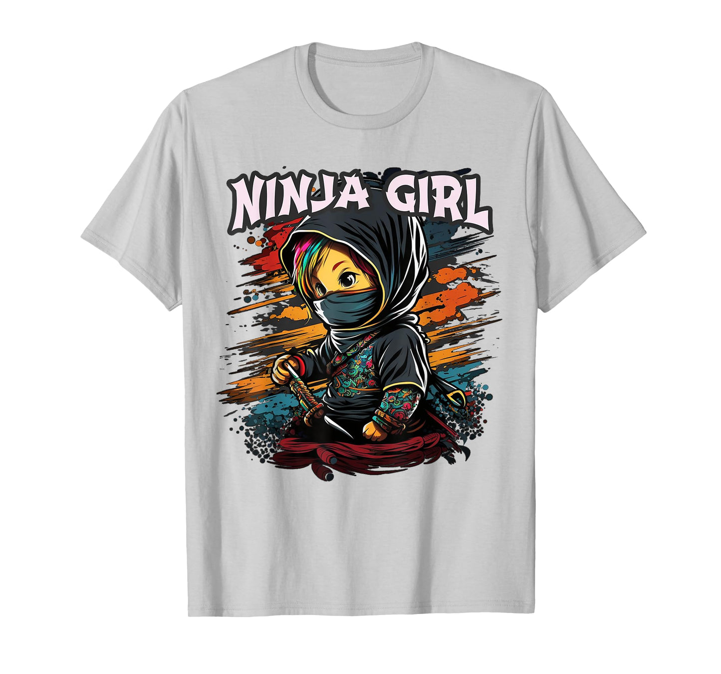 Funny NINJA GIRL Team Covert Crew Princess Birthday In Pink T-Shirt