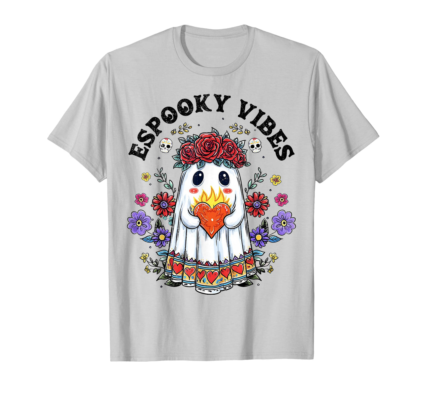 Espooky Season Day of The Dead Mexican Halloween Ghost Women T-Shirt