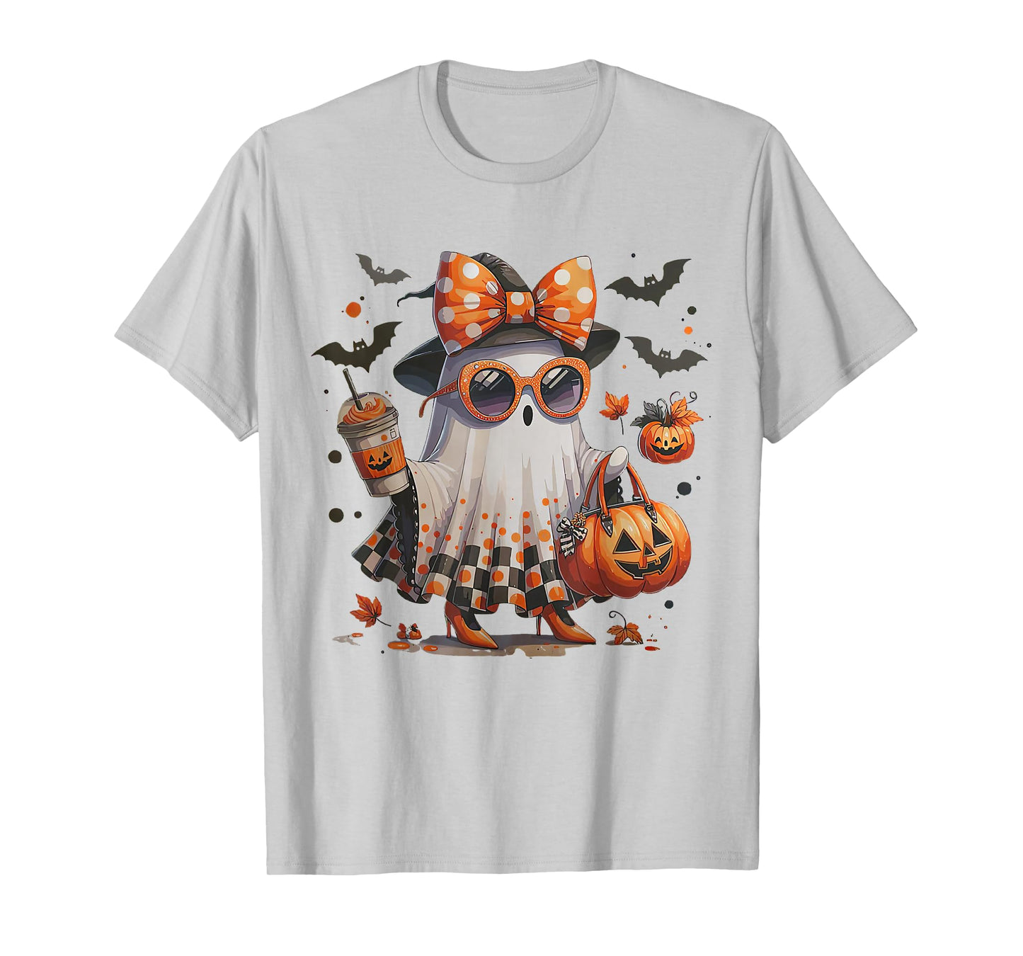 Funny Boo Ghost Pumpkin Halloween Spooky Season T-Shirt