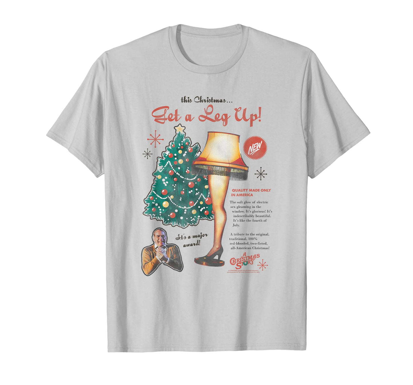 A Christmas Story Leg Lamp Retro Advertisement Holiday T-Shirt