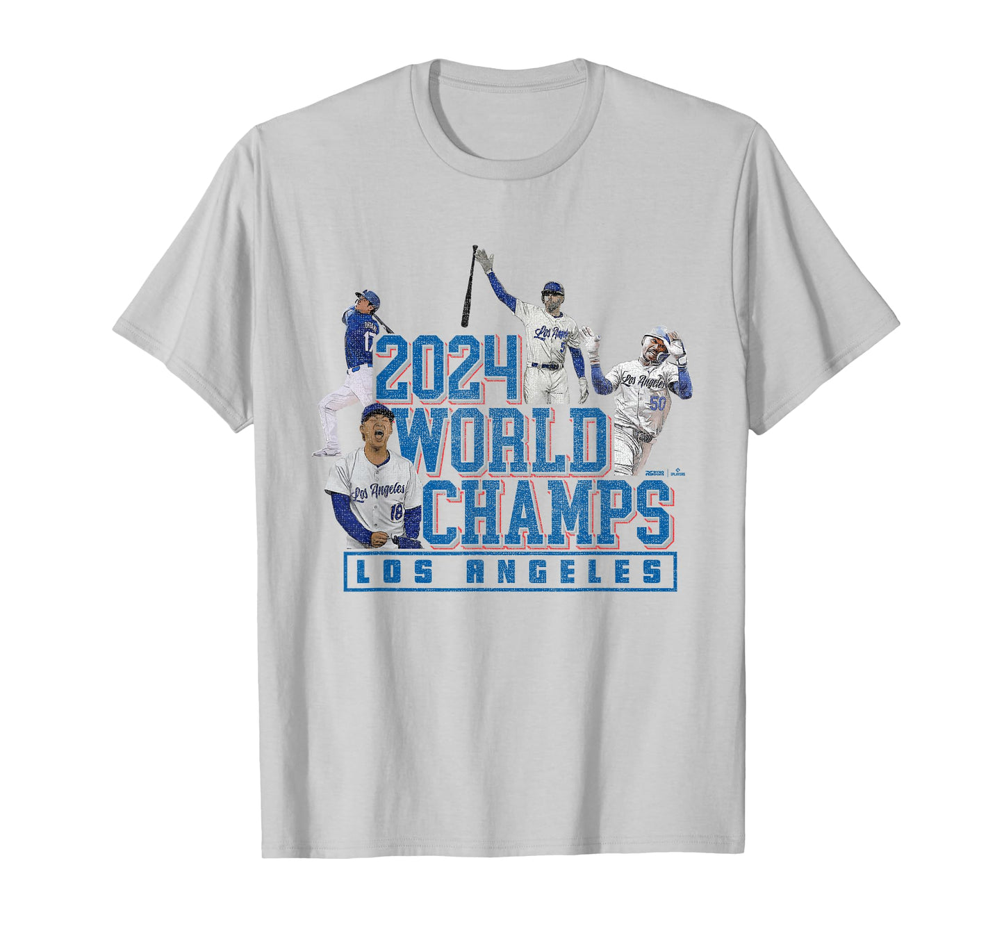 2024 World Champs – LA Team 4 Players – Los Angeles Baseball T-Shirt