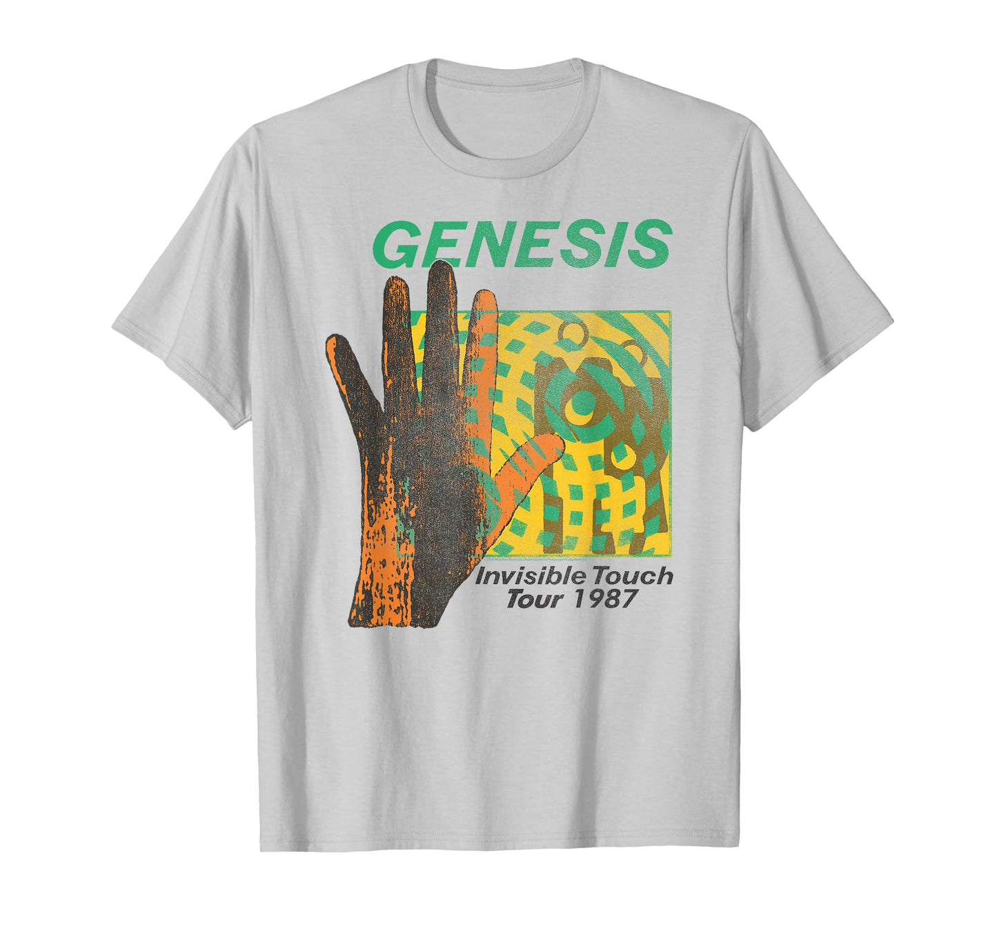 Genesis Invisible Touch Tour Rock Band Music T-Shirt