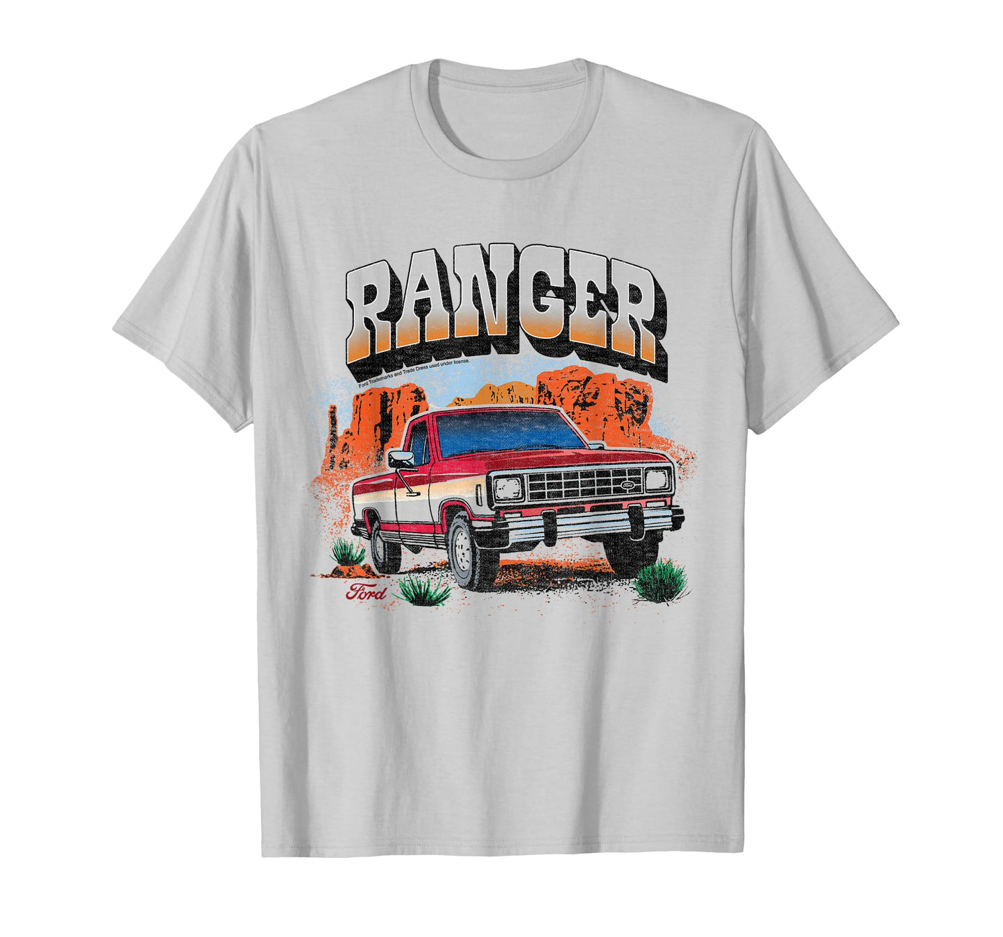 Ford - Ranger Truck 1983 Outdoor Desert Mountain Landscape T-Shirt