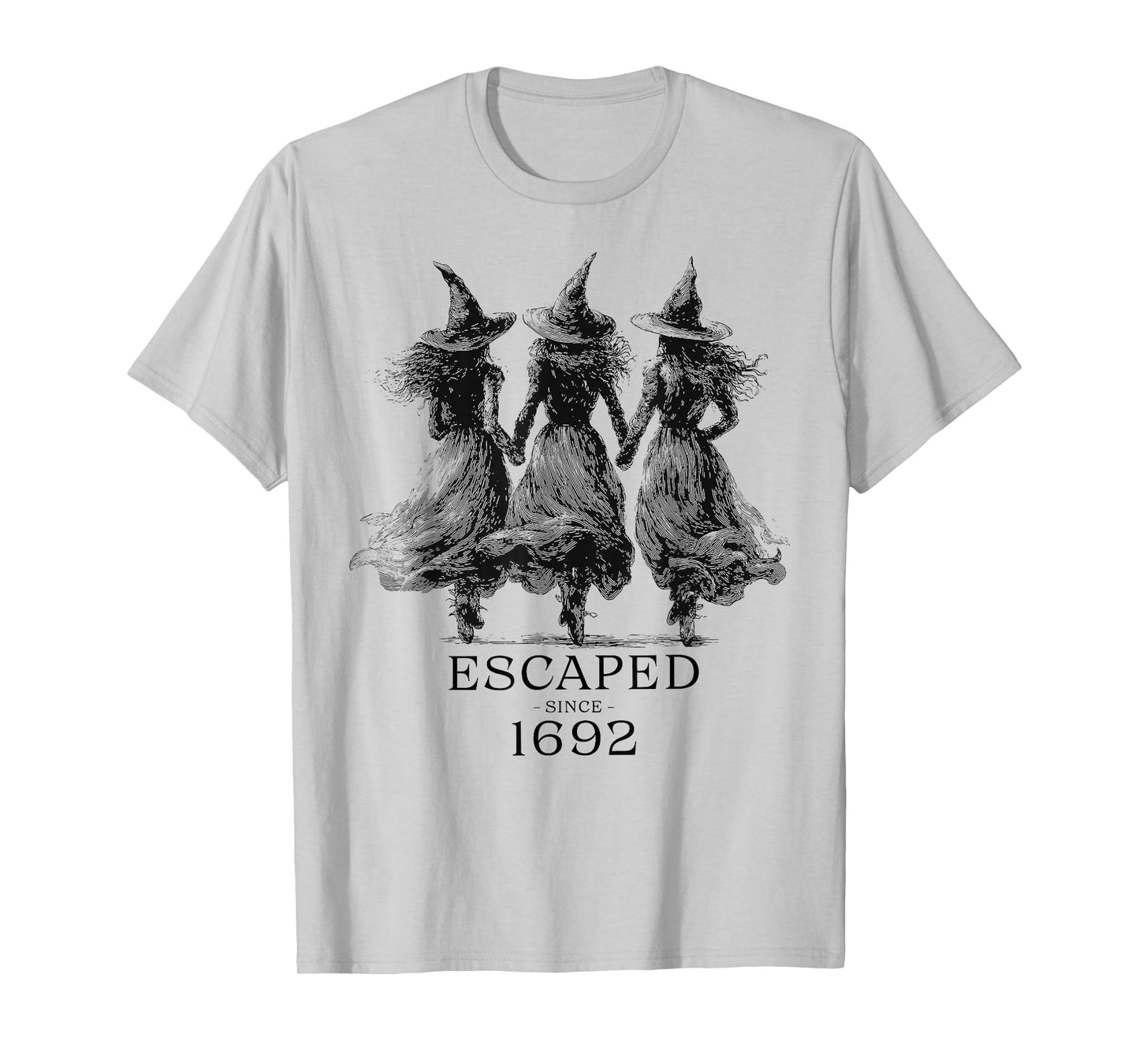 Halloween Escaped Since 1692 Salem Witch Feminist Women T-Shirt