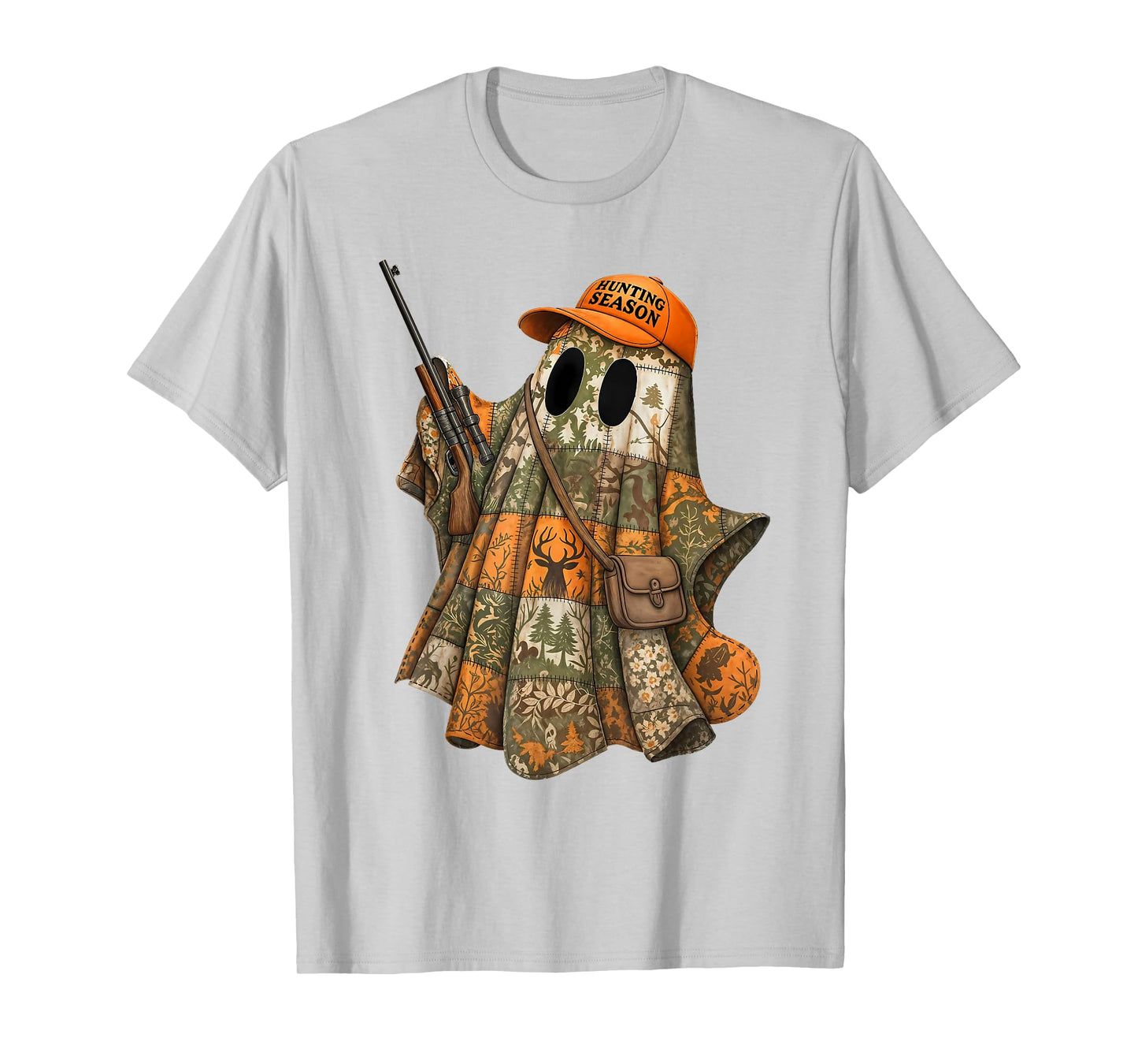 Candy Hunter Halloween Camo Ghost Outdoor Hunting Season T-Shirt