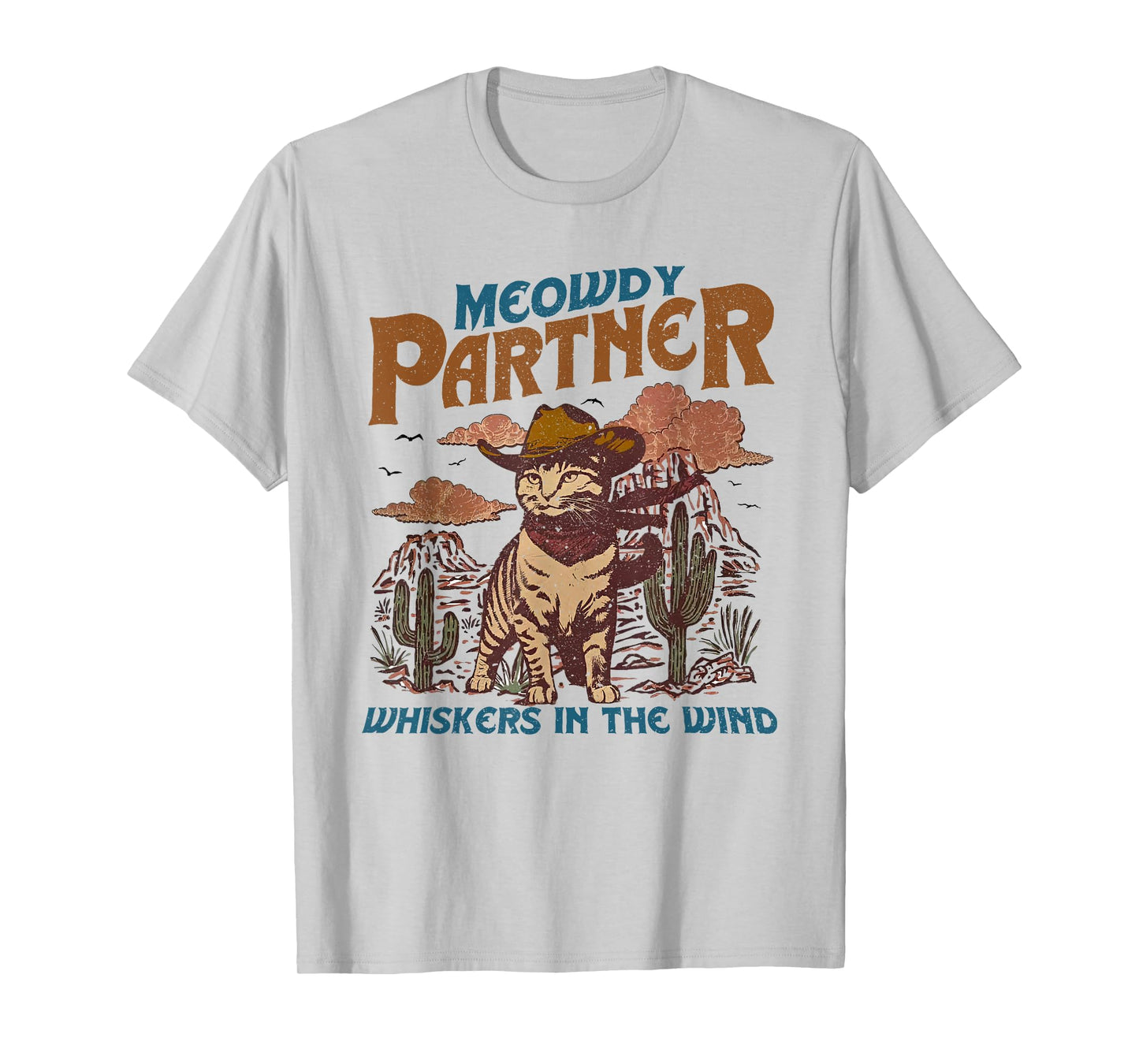 Meowdy Partner Cowboy Cat Vintage T-Shirt