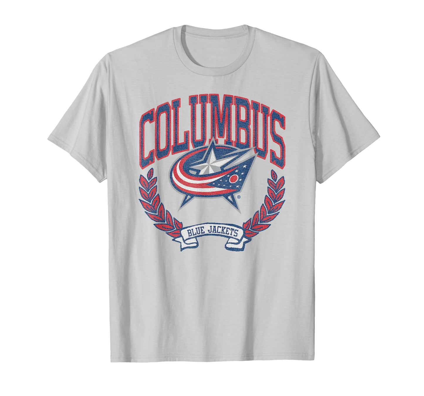 Columbus Blue Jackets Vintage Victory Gray Licensed T-Shirt