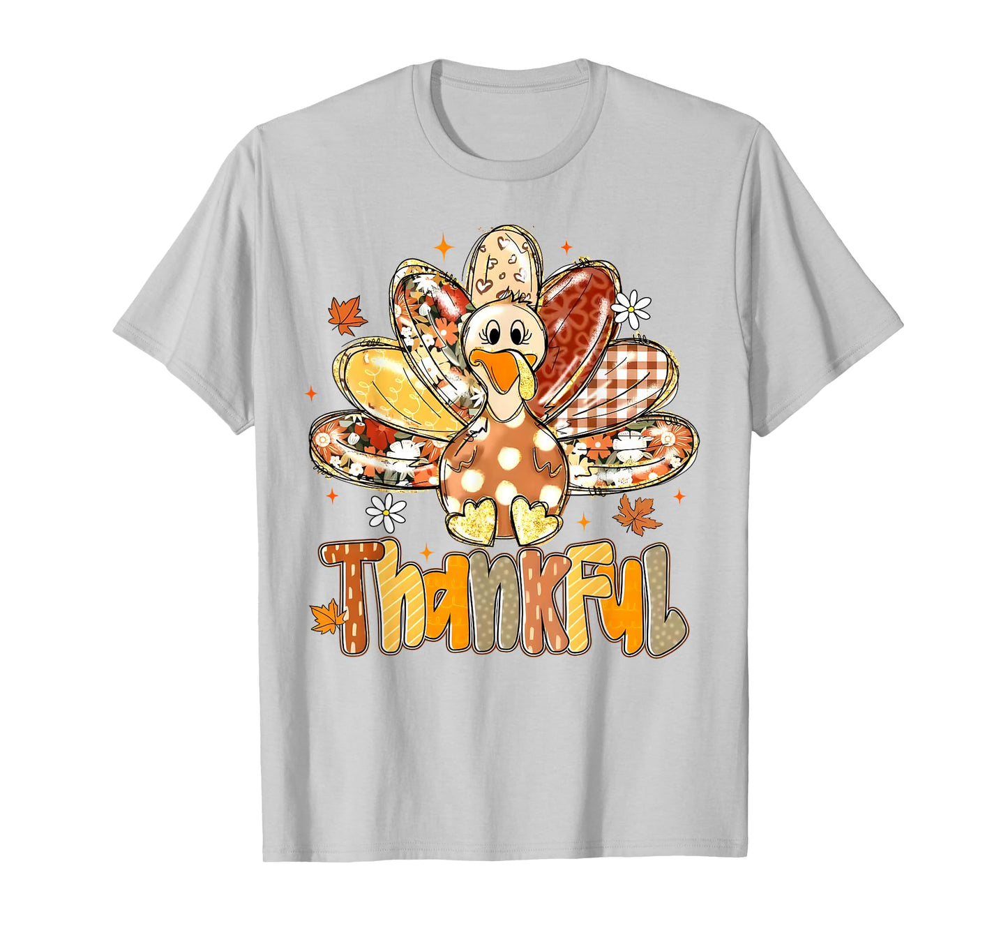 Thankful Thanksgiving Turkey Fall Autumn Men Women Kid T-Shirt