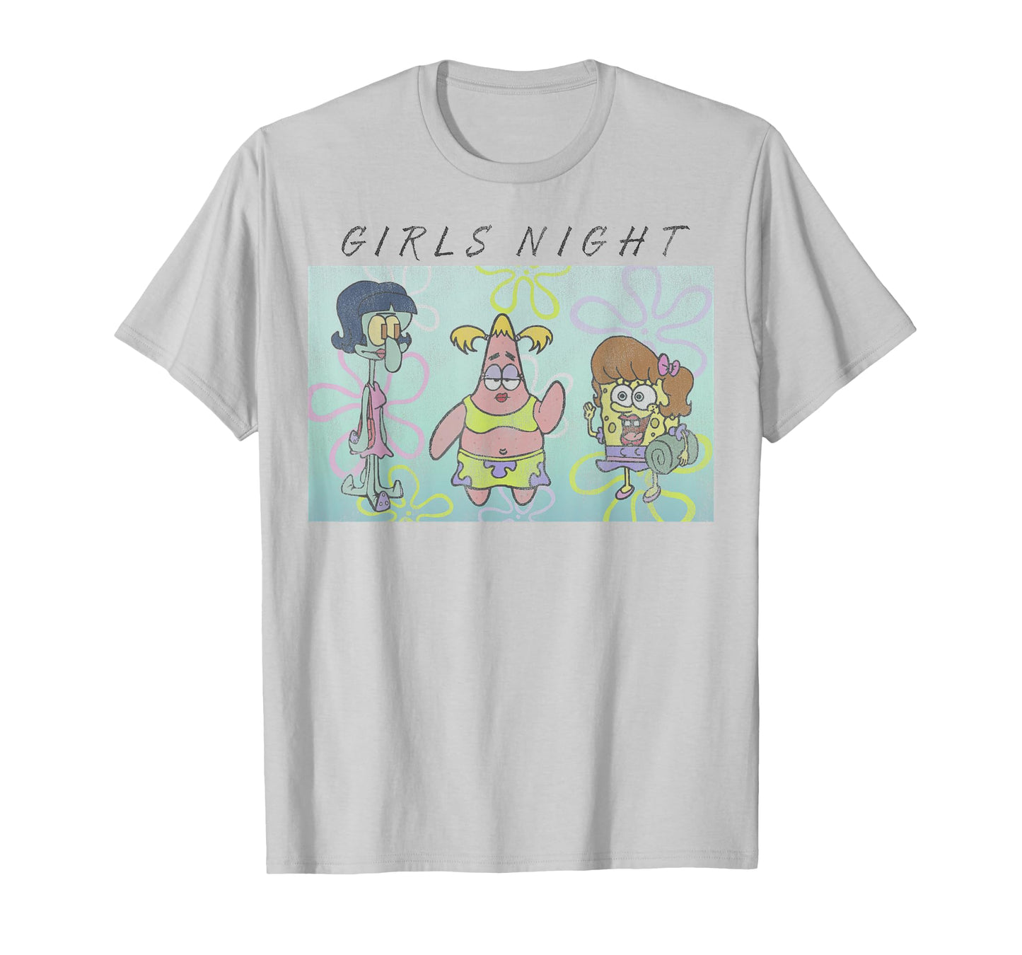 SpongeBob SquarePants Patrick Squidward Girls Night T-Shirt