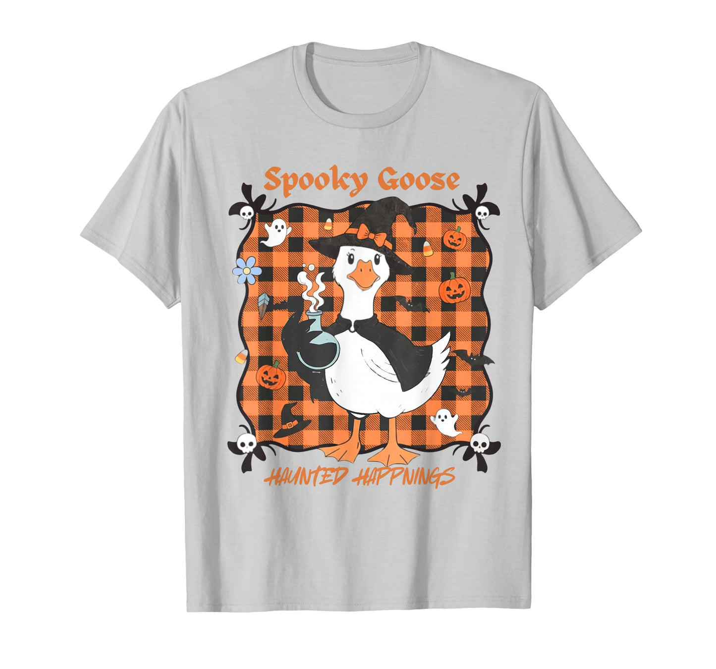 Spooky Goose Halloween Design Fall Decor Funny T-Shirt