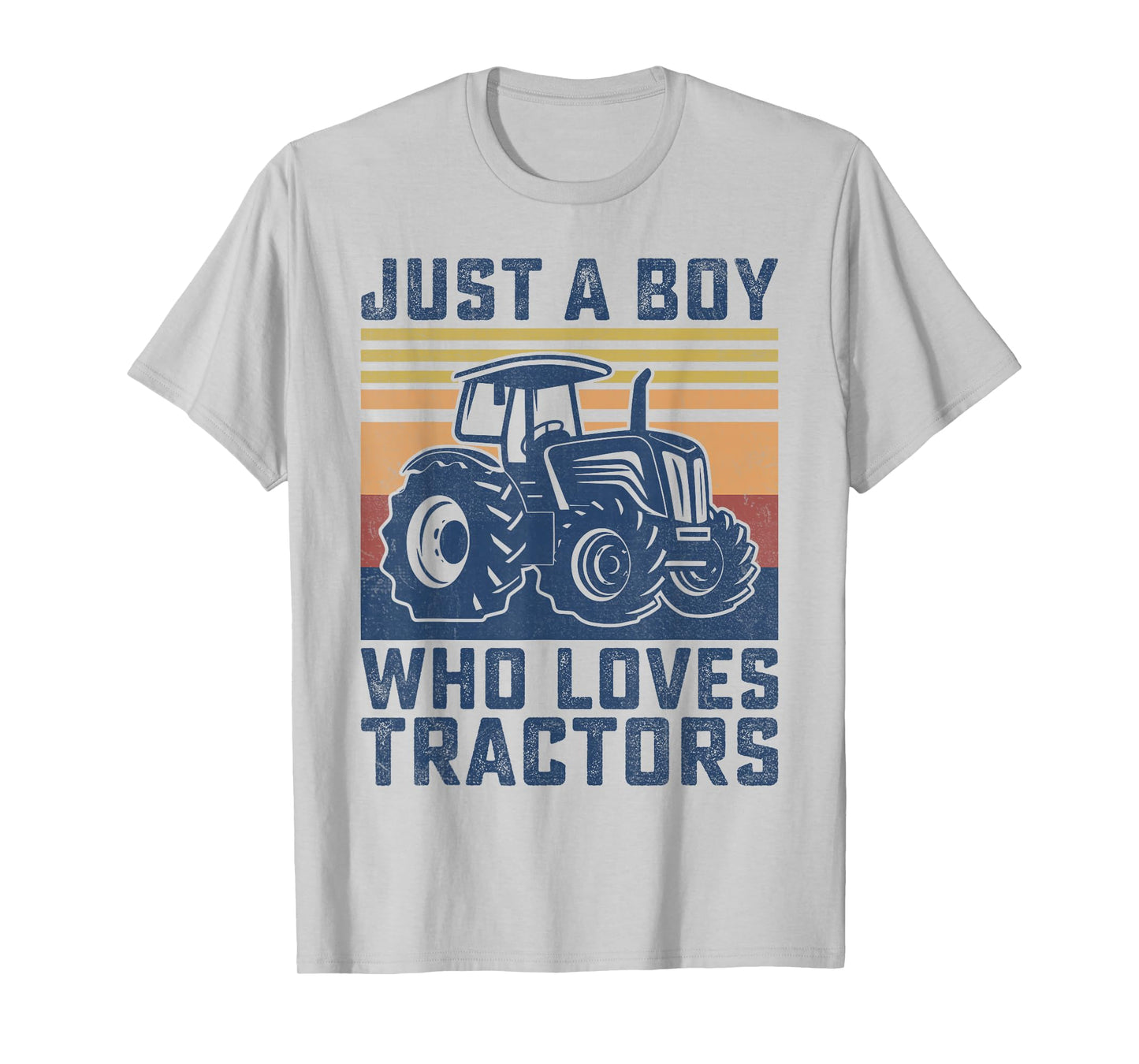 Kids Farm Just A Boy Who Loves Tractors Farmer Toddler Boys T-Shirt