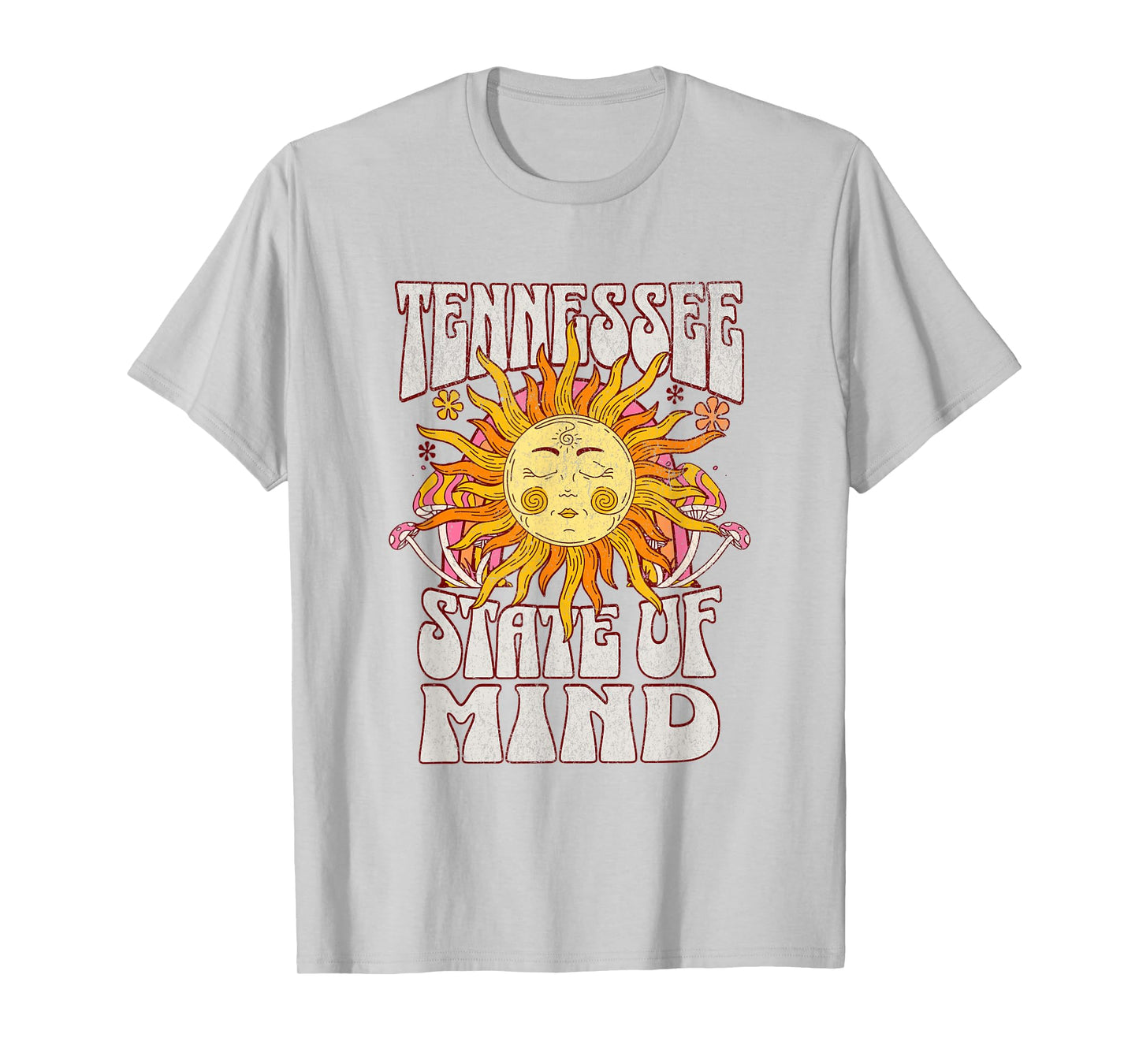Retro Tennessee State Of Mind | Tennessee Lovers Distressed T-Shirt