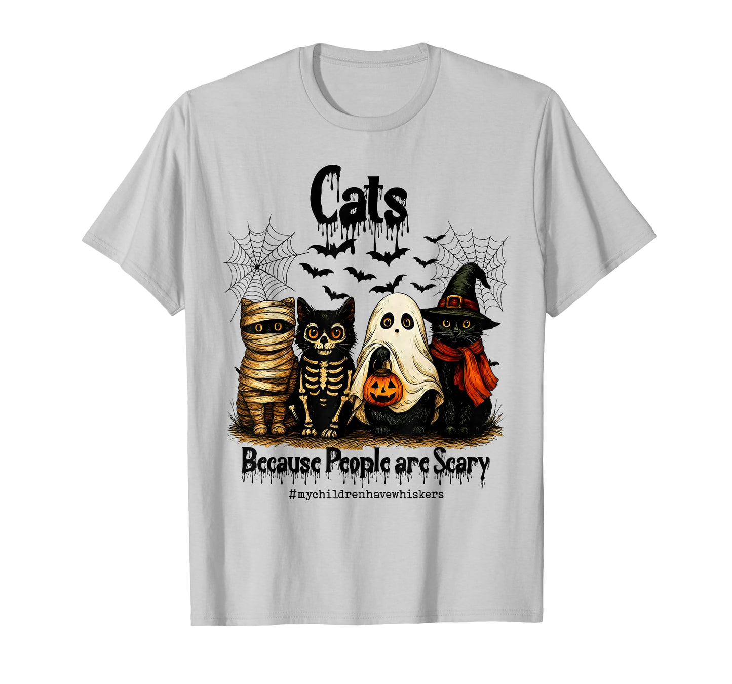 Cats Because People are Creepy T-Shirt
