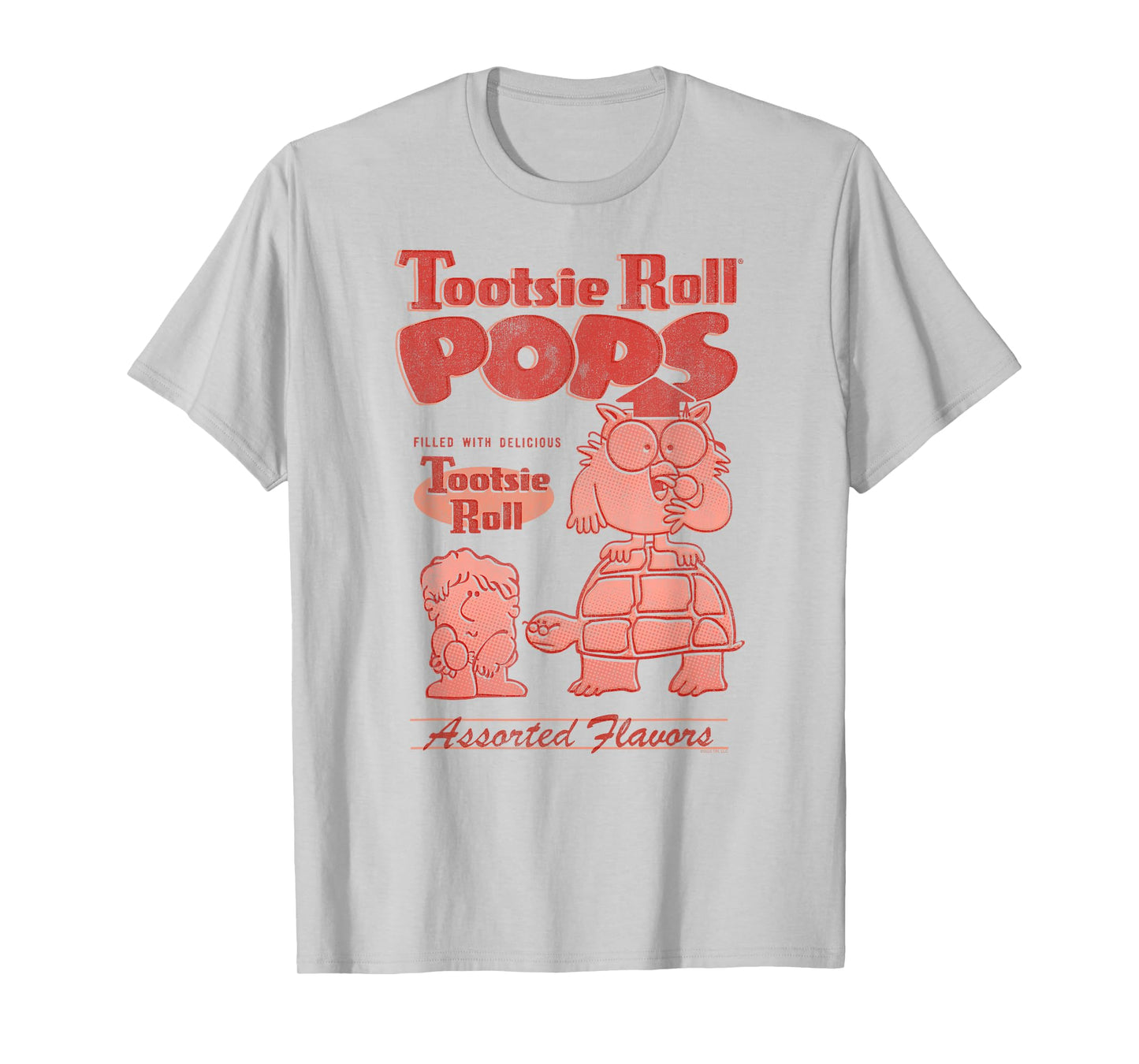 Tootsie Pops Mr. Owl and Mr. Turtle Retro Sucker Candy T-Shirt