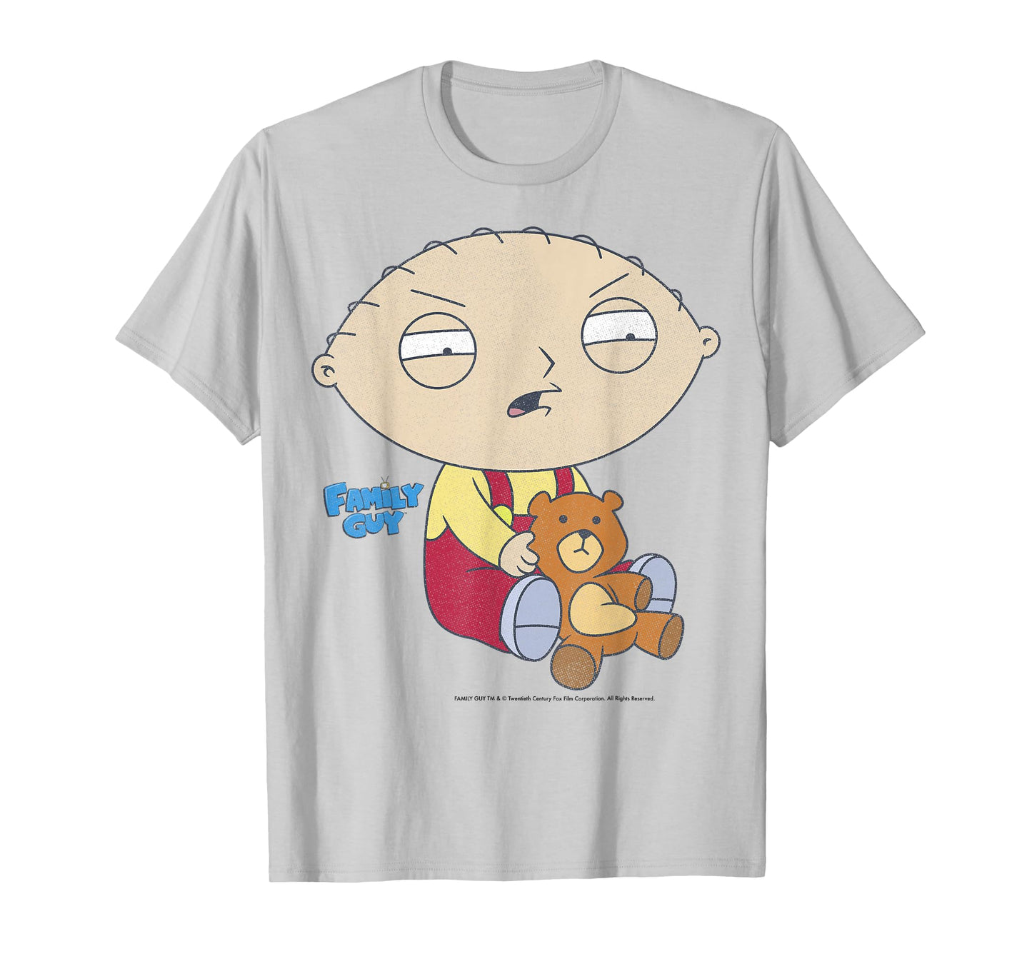 Family Guy Iconic Stewie Griffin Distressed Big Chest Poster T-Shirt