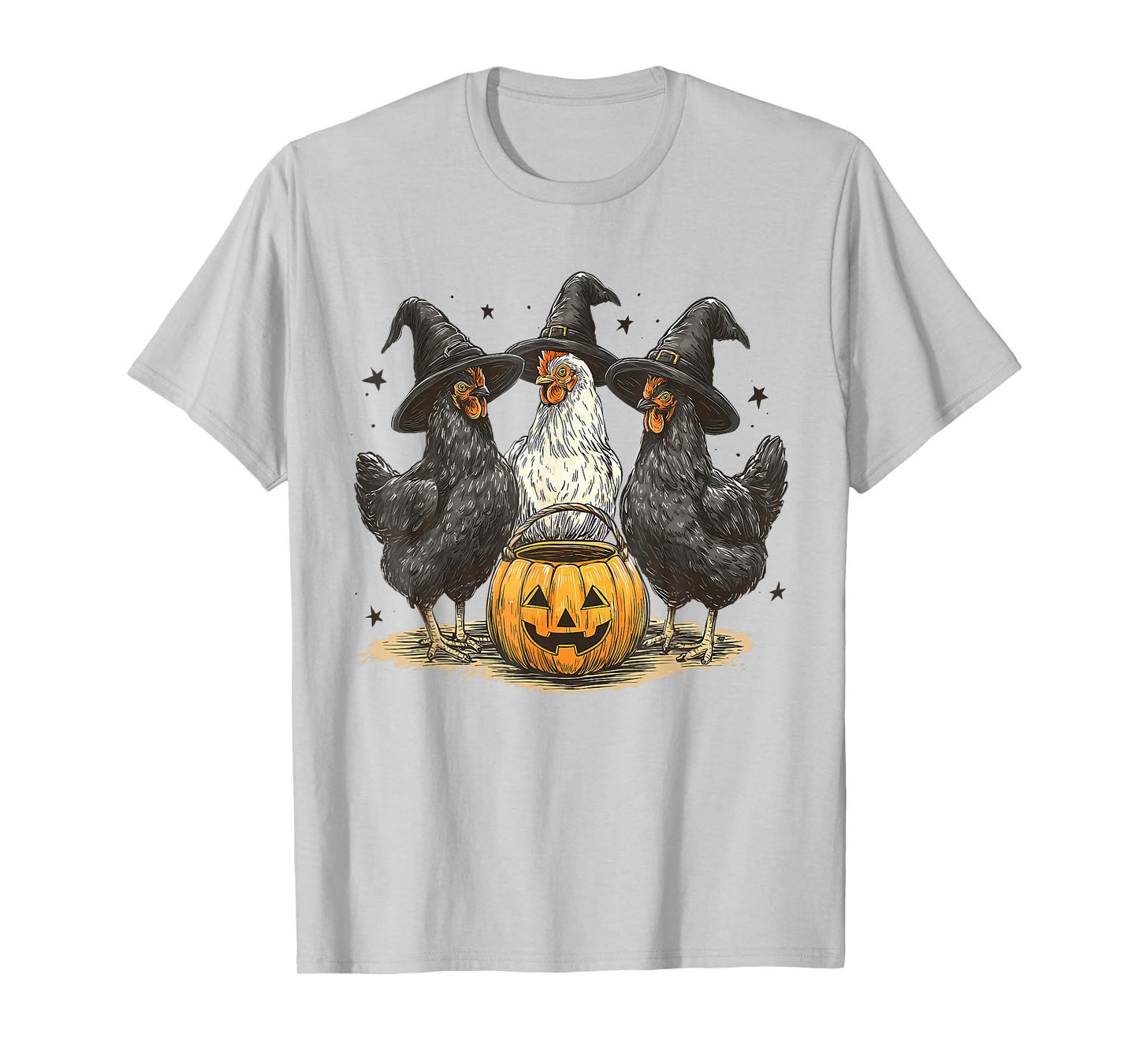 Funny Chick Or Treat Chicken Ghost Witchy Halloween Costume T-Shirt