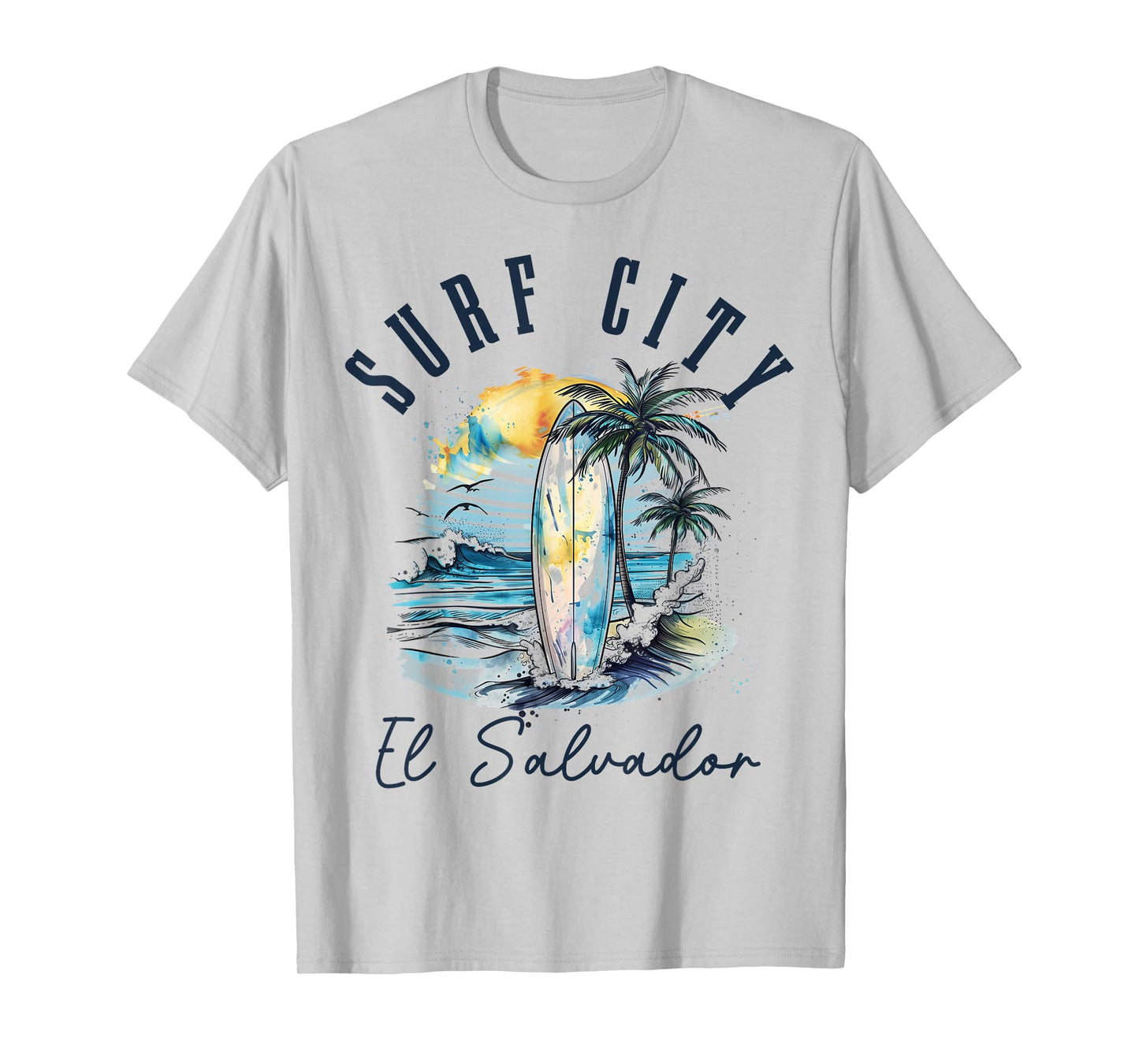 Surf City El Salvador Vintage Beach Surf Surfer T-Shirt