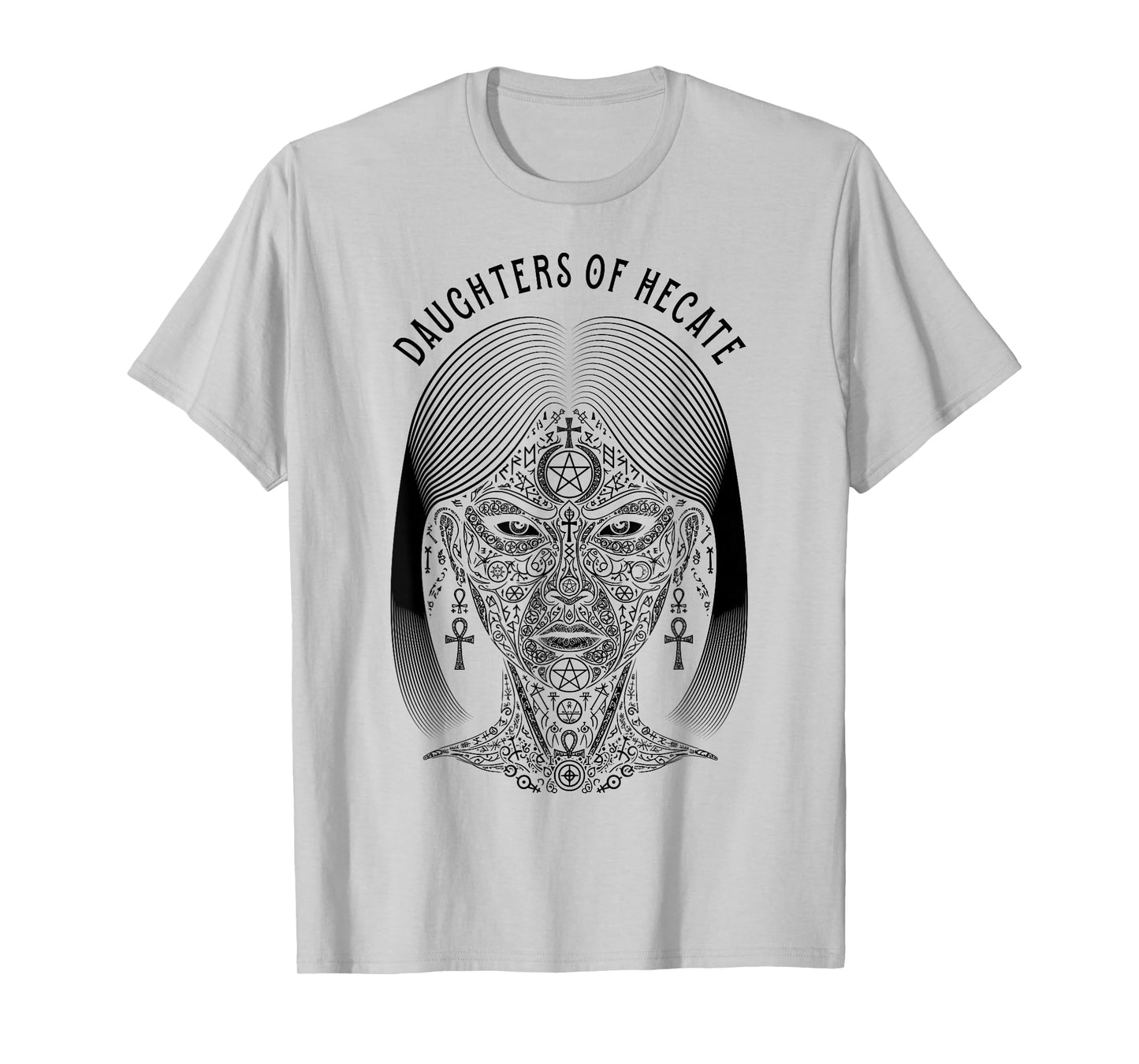 Boho Witch Daughters of Hecate Halloween Occult Symbols T-Shirt