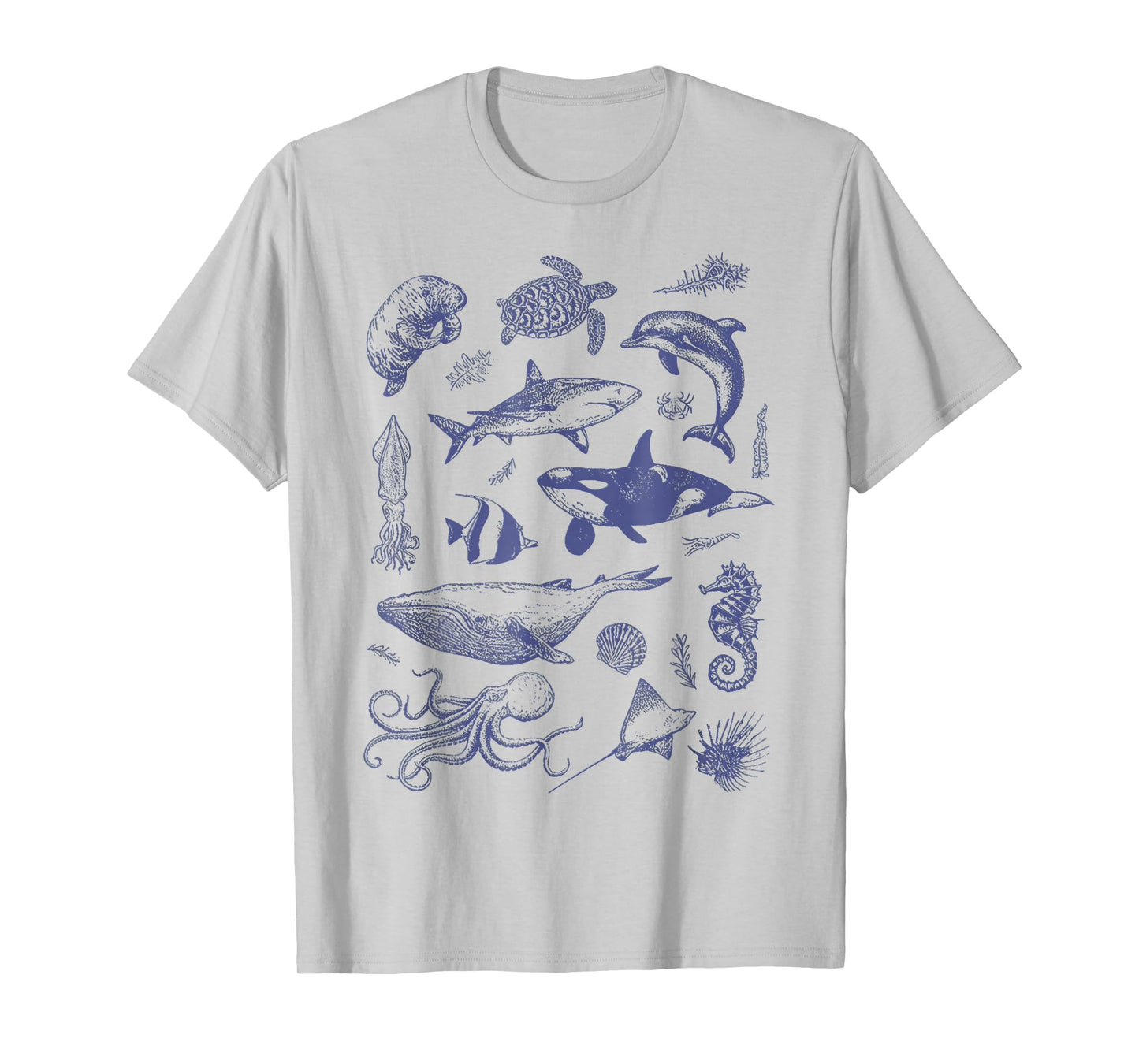 Vintage 90s Tattoo Sea Animal Ocean T-Shirt