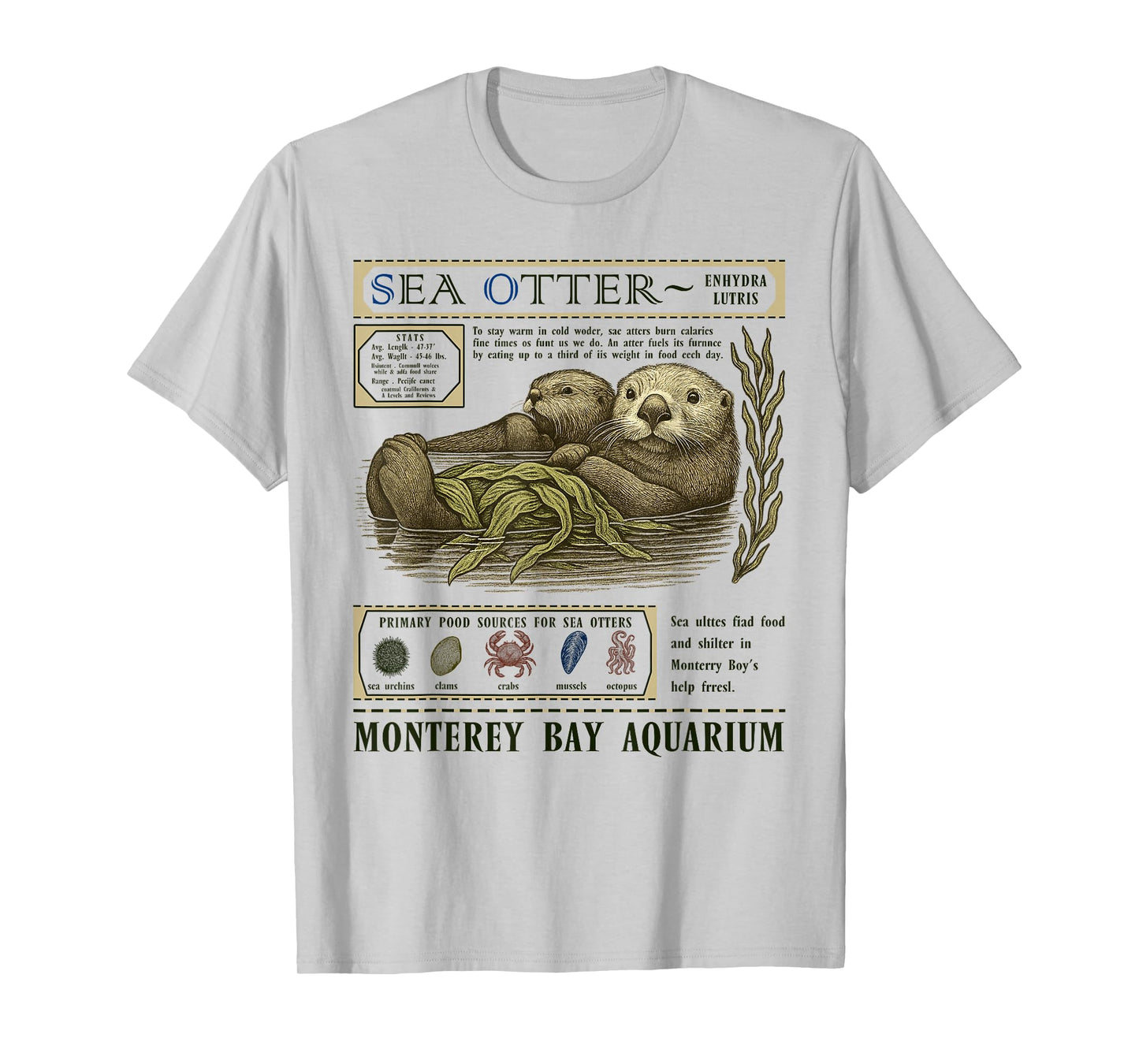 Aquarium Lover Retro 90's Style Vintage Otter Lovers Women T-Shirt