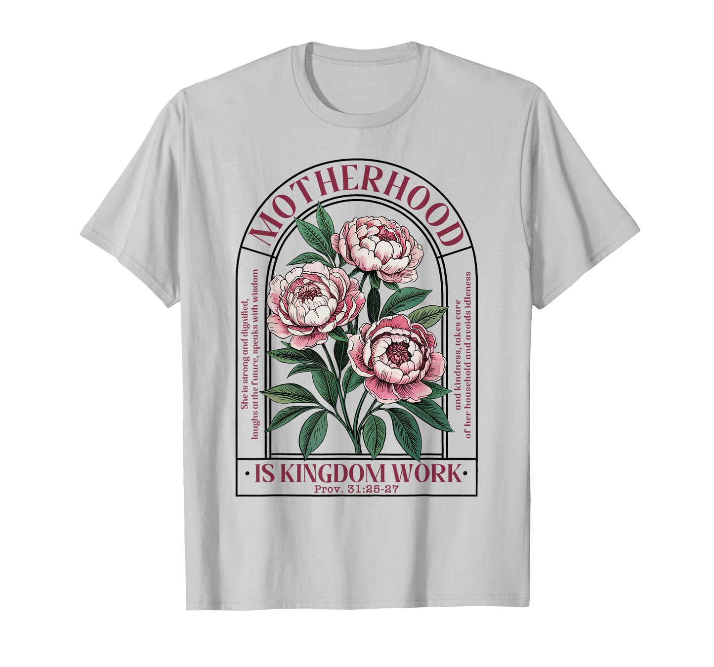 Motherhood Is Kingdom Work Mothers Day Mom Jesus Christian T-Shirt