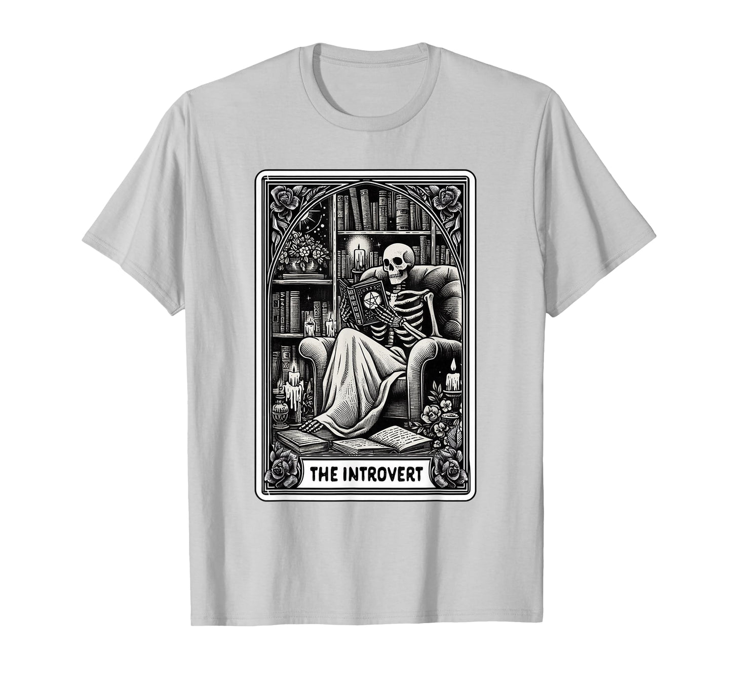 Witch Lover Reading Book Lover The Introvert Tarot Card T-Shirt