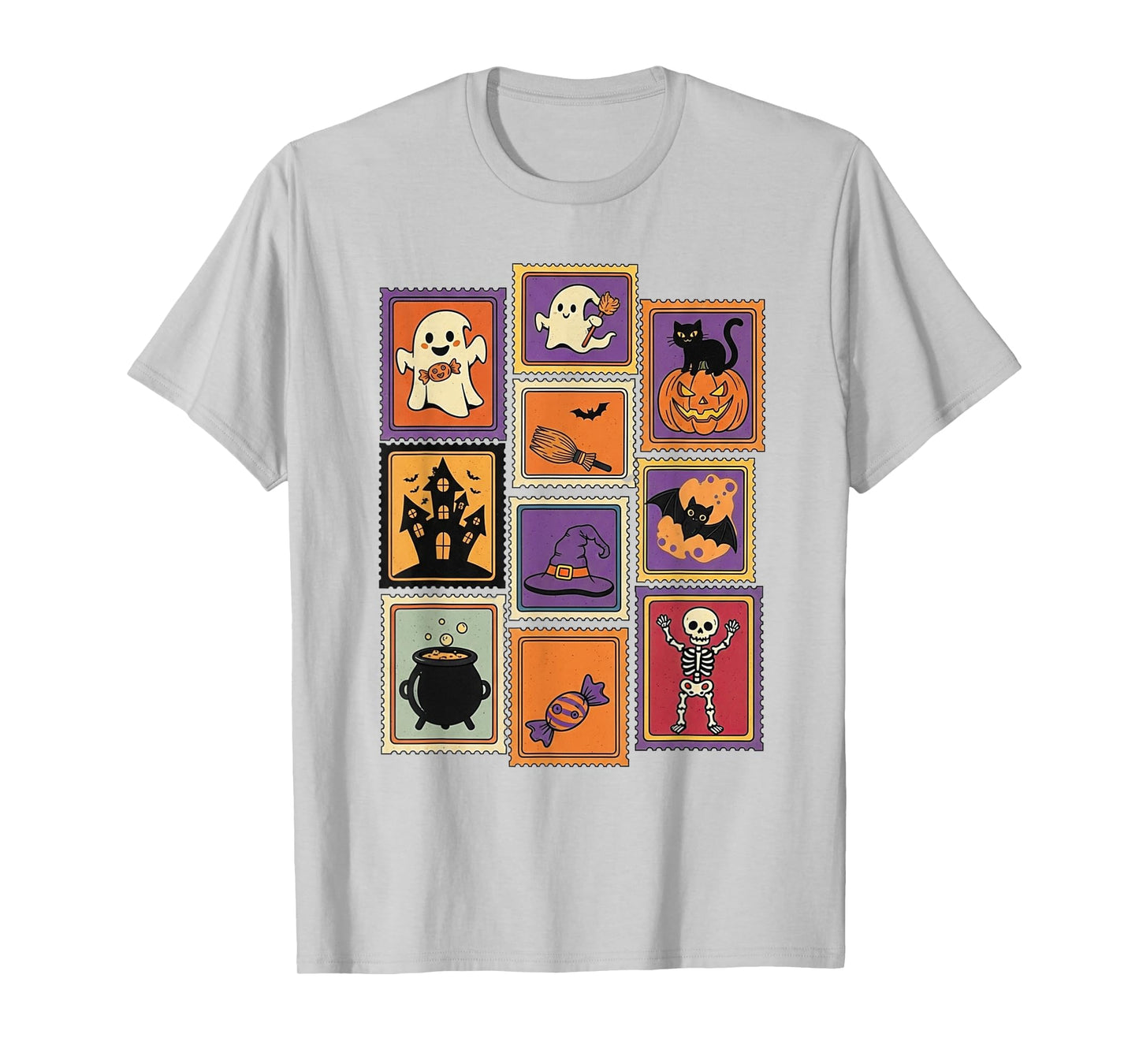 Halloween Icons Collection Spooky Stamps T-Shirt