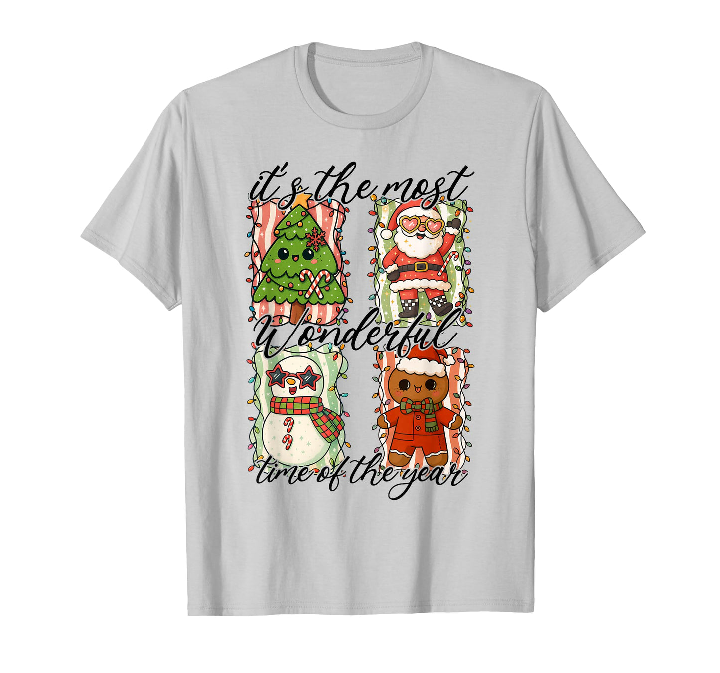 Retro Christmas Merry Christmas It's The Most Wonderful Time T-Shirt