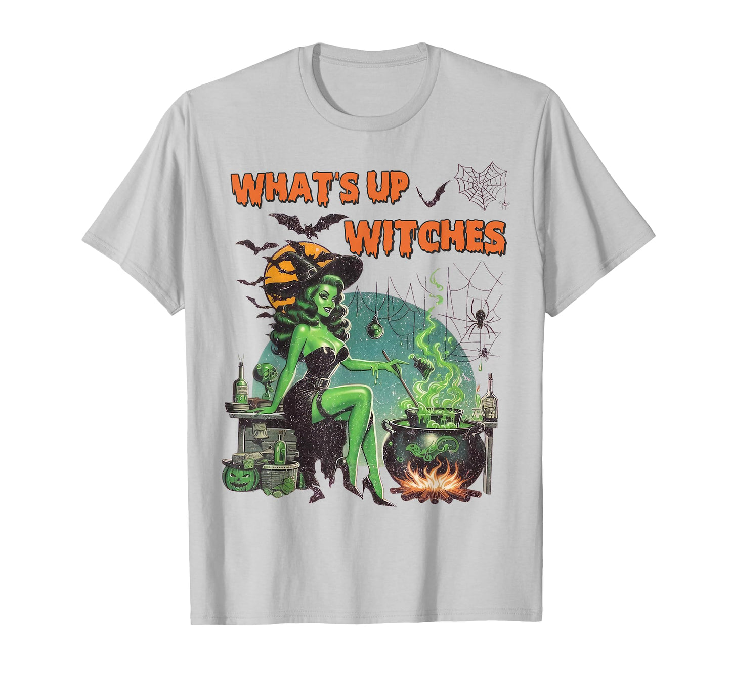 What's Up Witches Crazy Witches Retro Halloween T-Shirt