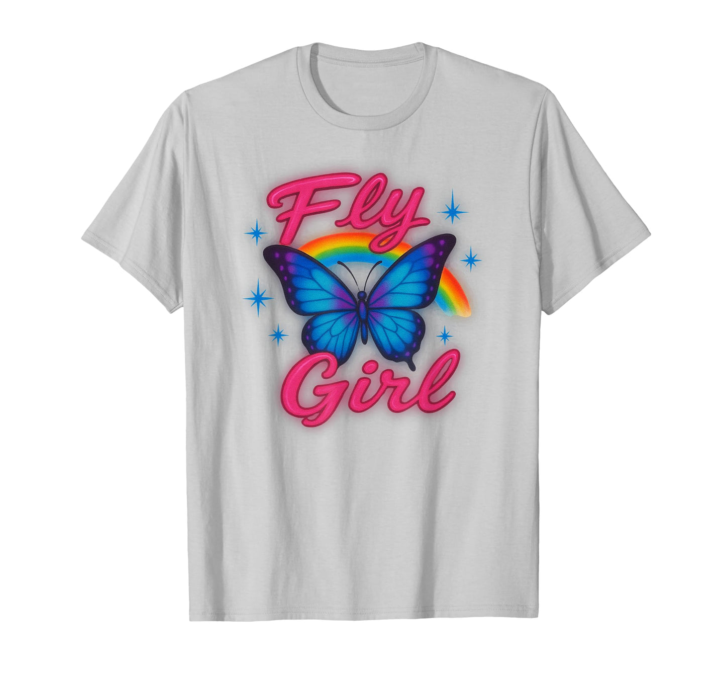 Airbrush Butterfly Y2k Vintage 2000s, Retro Nerd Aesthetic T-Shirt