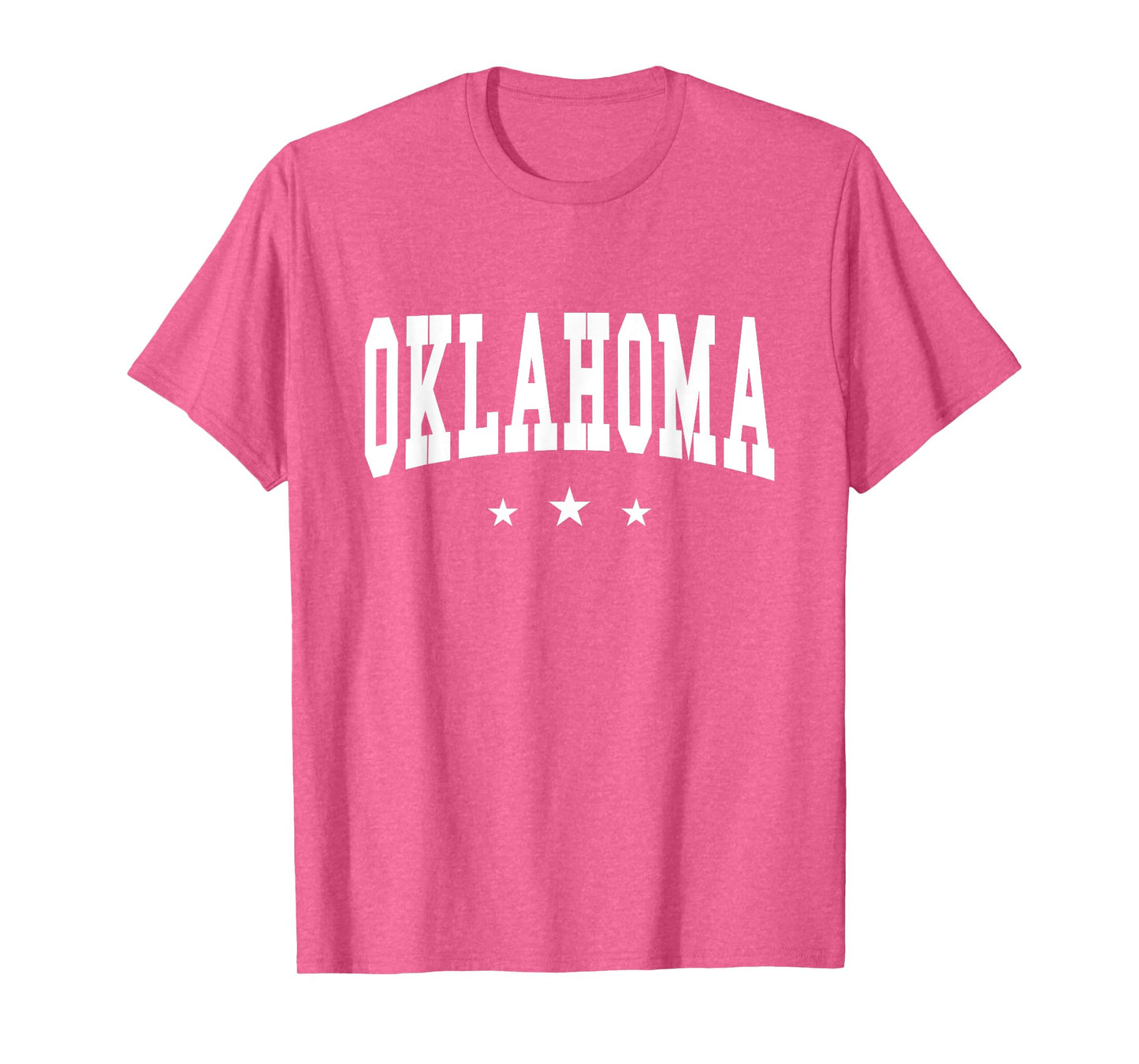 Oklahoma - Preppy Varsity Pink - Throwback Design - Classic T-Shirt