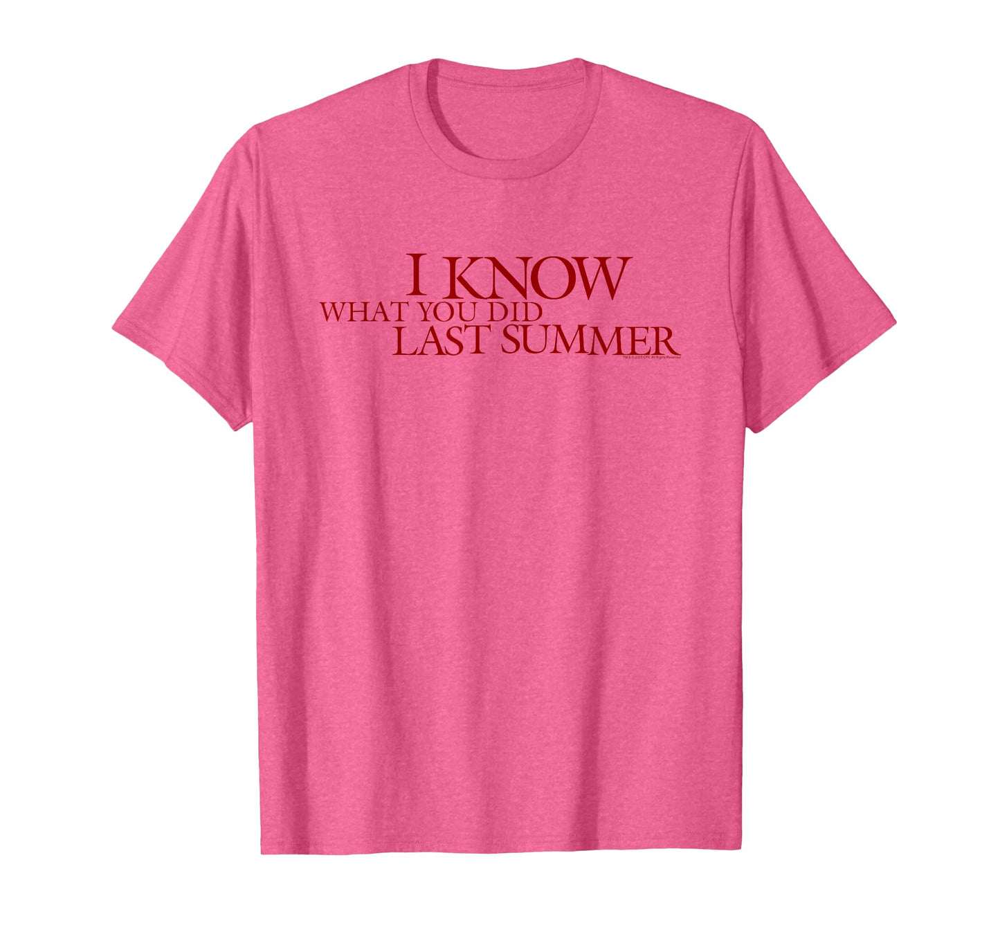 I Know What You Did Last Summer Blood Red Logo Retro Horror T-Shirt