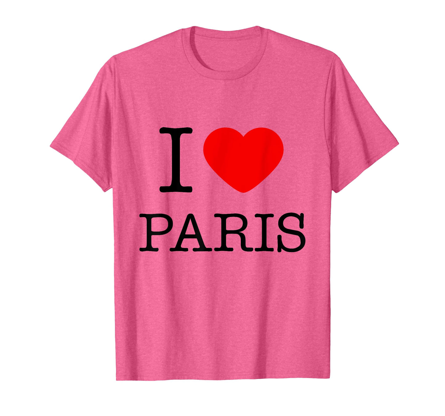 Enjoy Wear I Love Pairs Graphic Tees - Paris Novelty Graphic T-Shirt