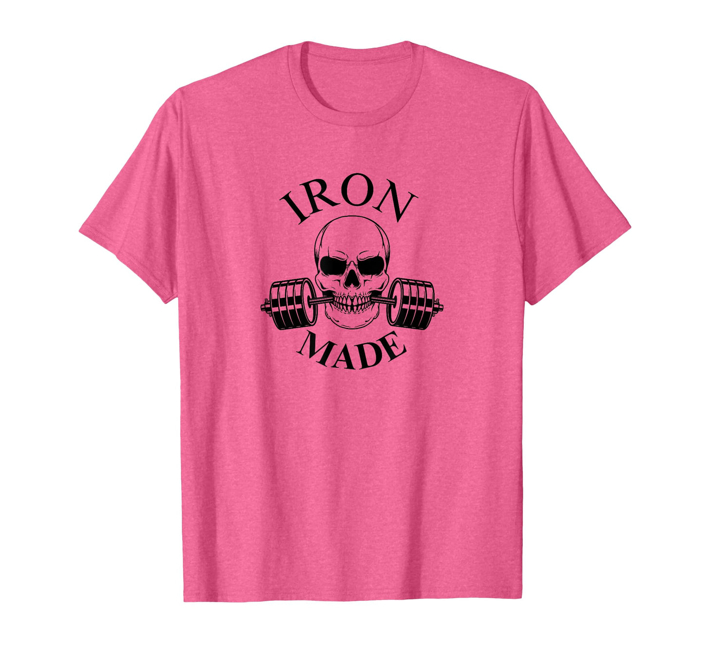 IRON MADE | SKULL with weights pump cover gym T-Shirt