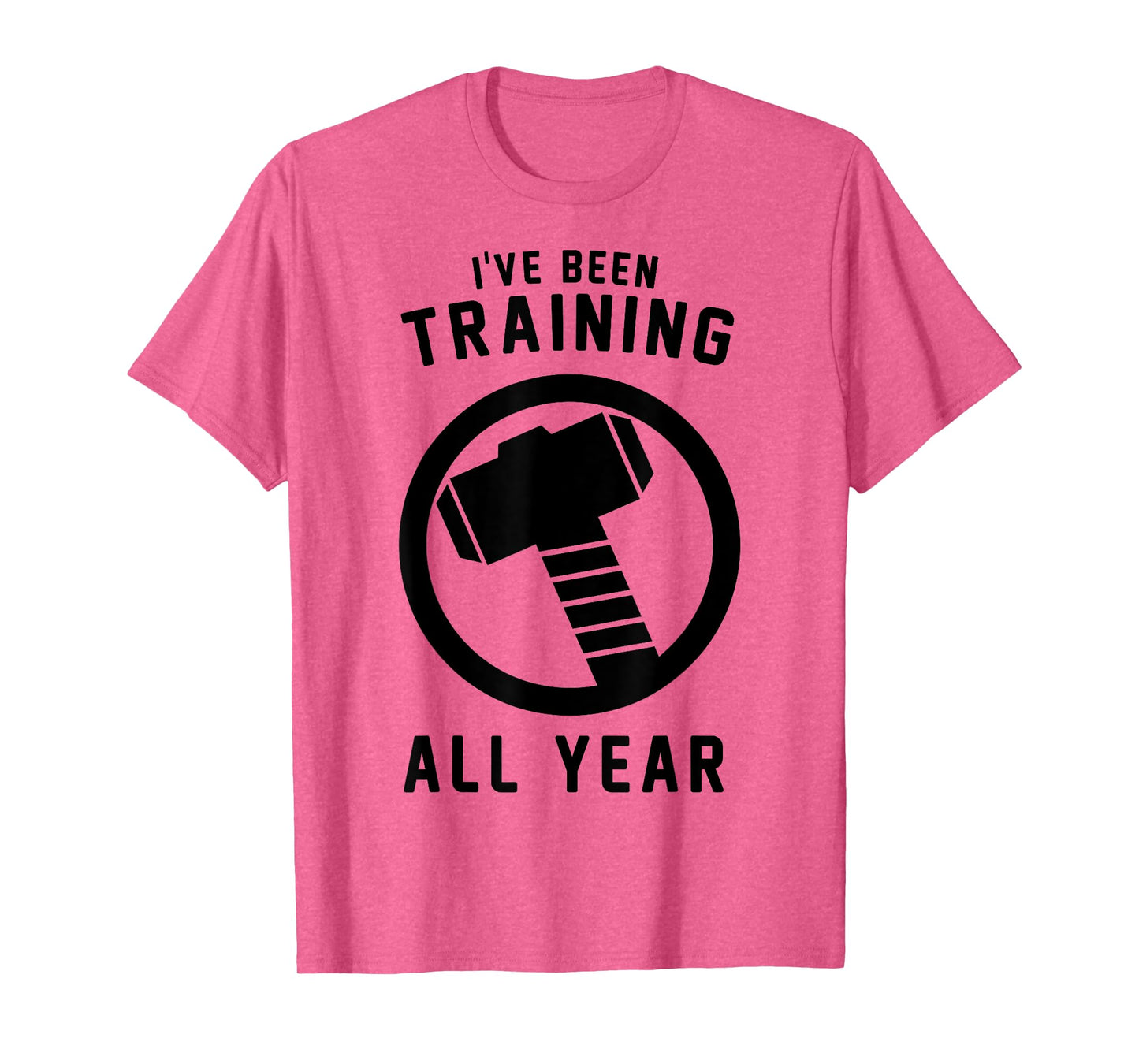 Marvel Avengers Thor I've Been Training All Year Hammer Logo T-Shirt