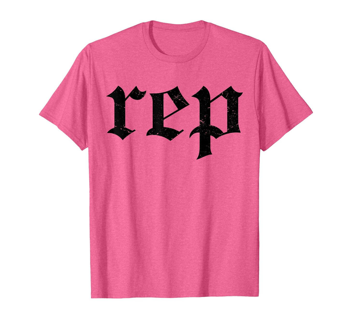 Vintage Distressed Effect Rep Expression T-Shirt