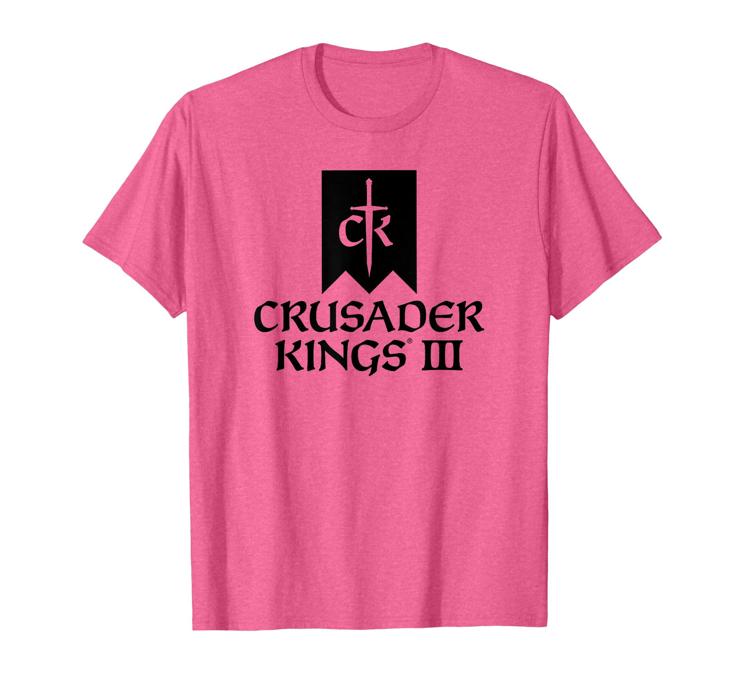 Crusader Kings III game logo black T-Shirt