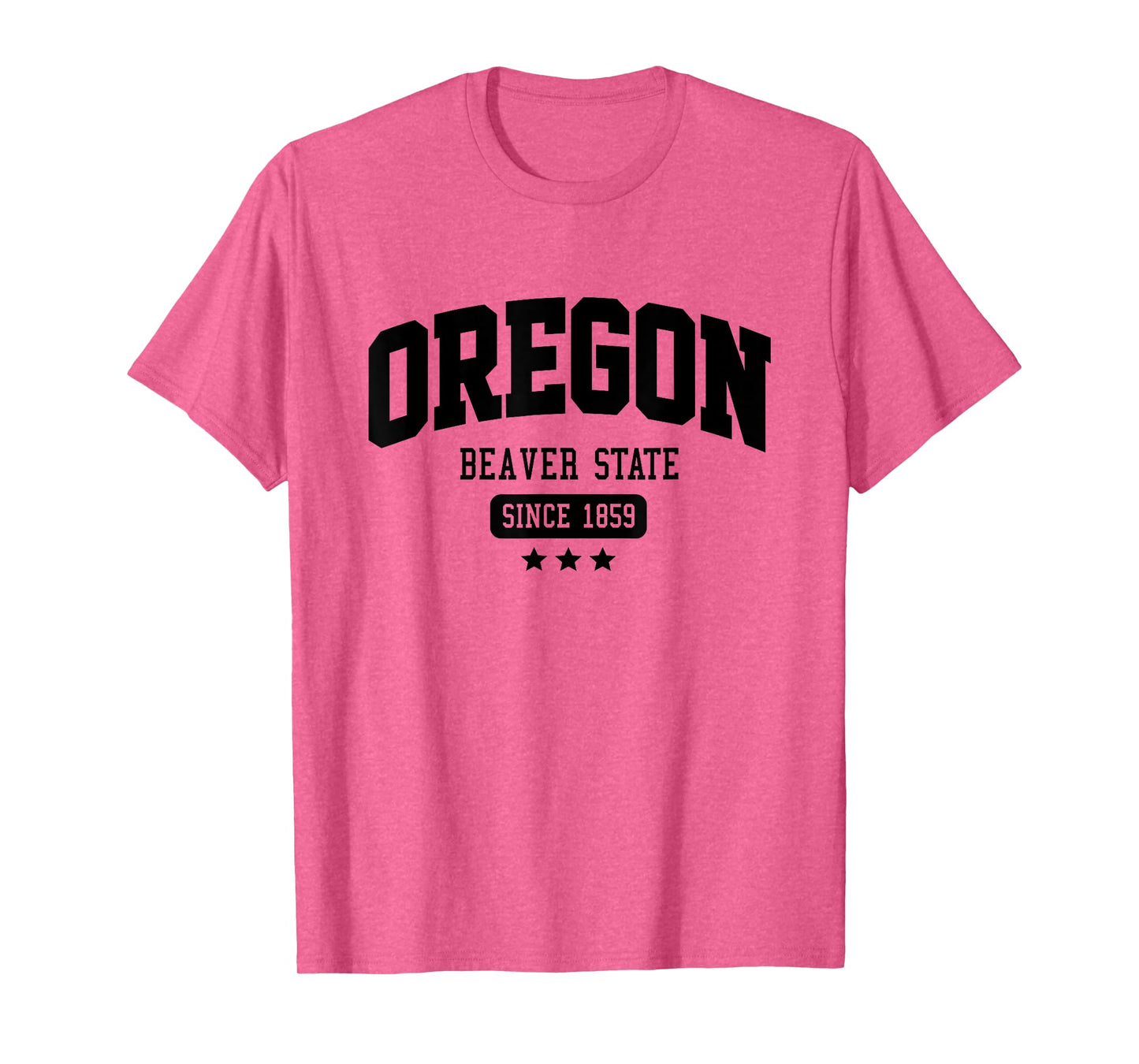 Vintage Oregon Beaver State Athletic Black Text T-Shirt