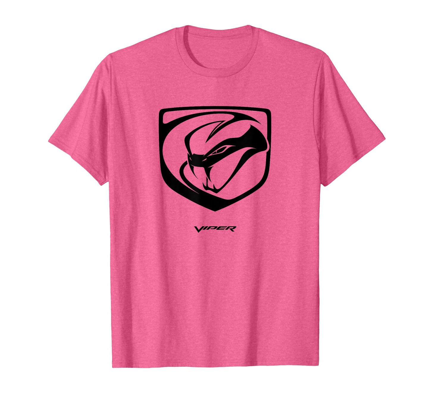 Dodge Men's Grey Viper Logo T-Shirt, Small, Short Sleeve, Classic Fit