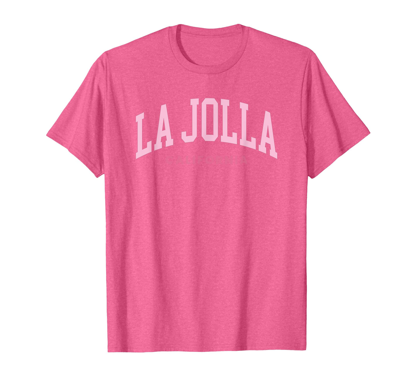 La Jolla California Retro Preppy Throwback Womens Girls Pink T-Shirt