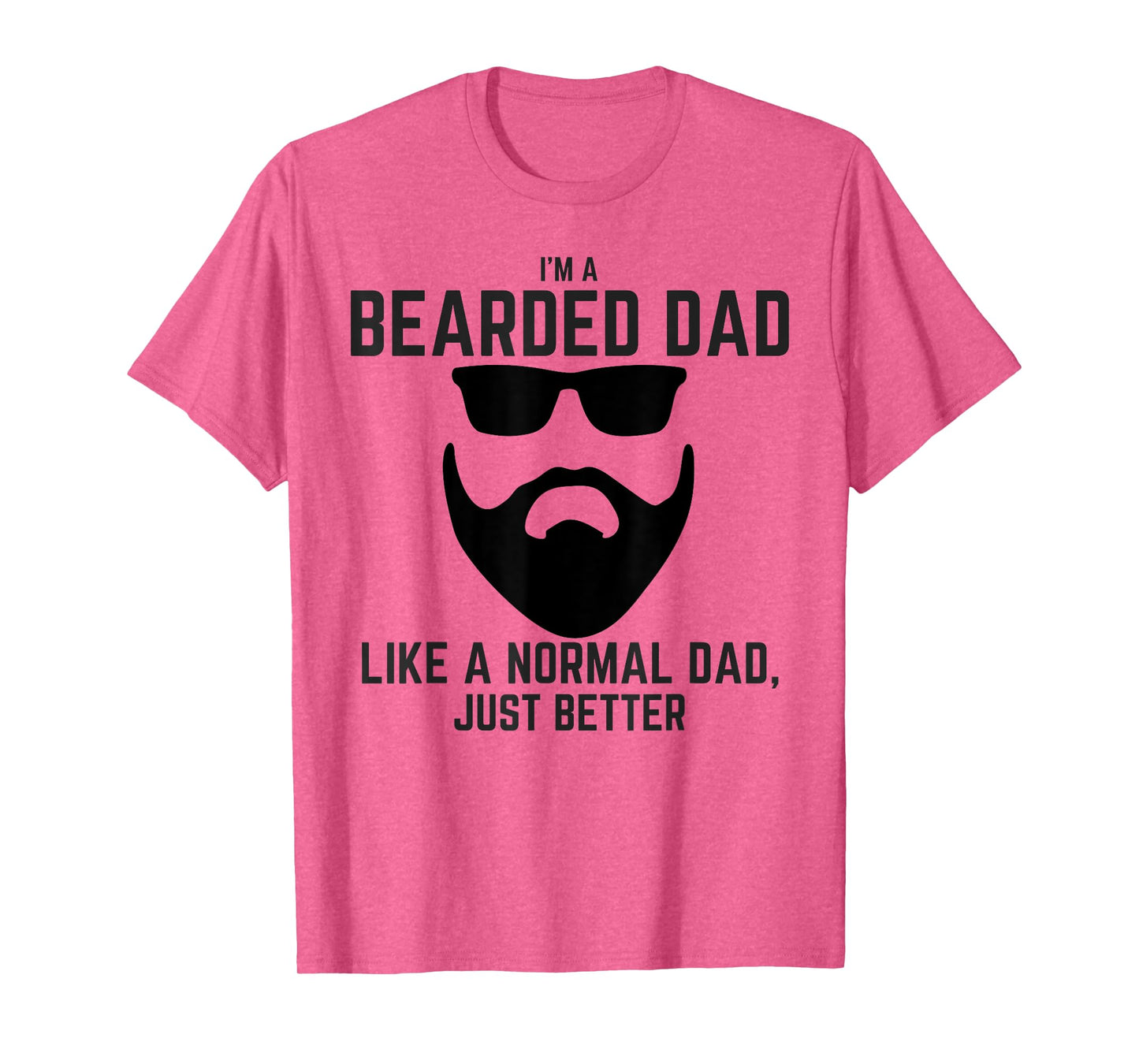 Bearded Dad Mens Beard Humor Funny Superhero T-Shirt