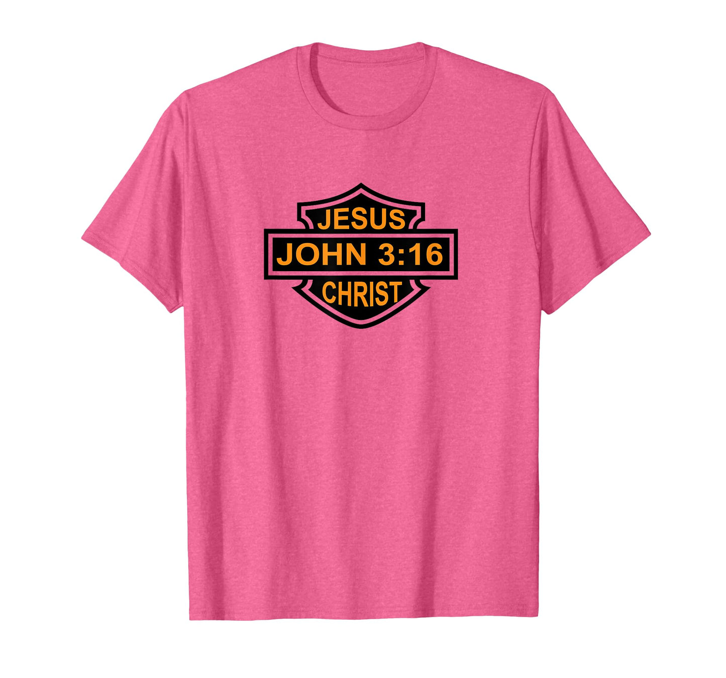 Jesus Christ John 3:16 Gospel Christian Biker Emblem T-Shirt T-Shirt
