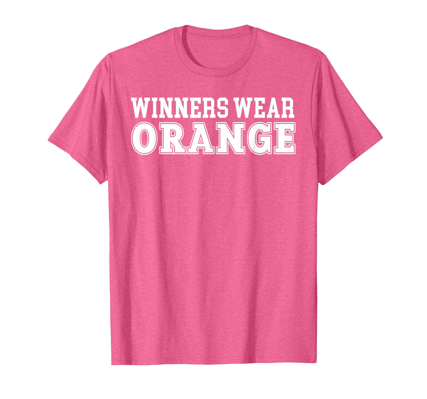 Winners Wear Orange Team Spirit Color War Wear Camp Game T-Shirt